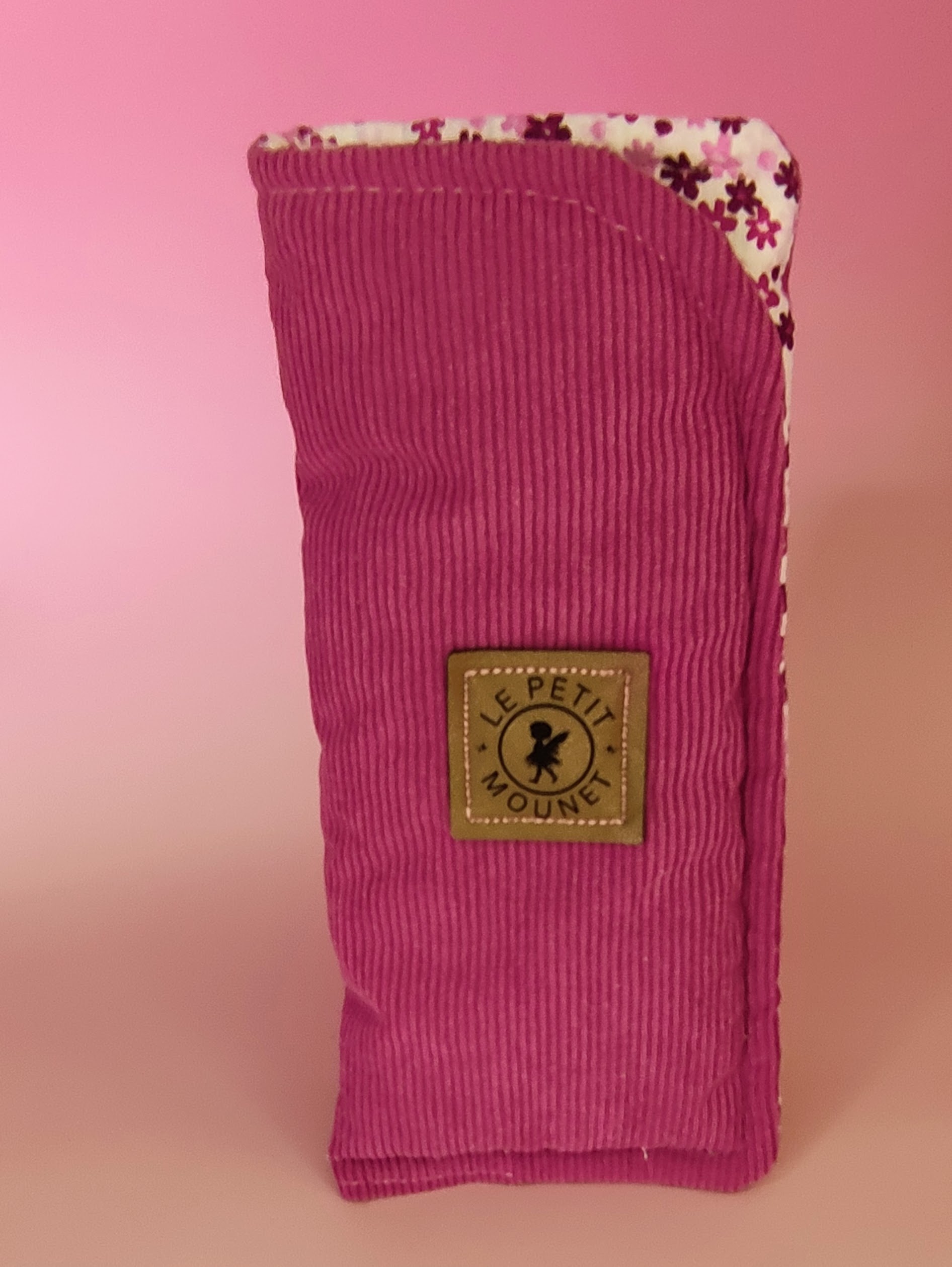 Étui à lunettes rose