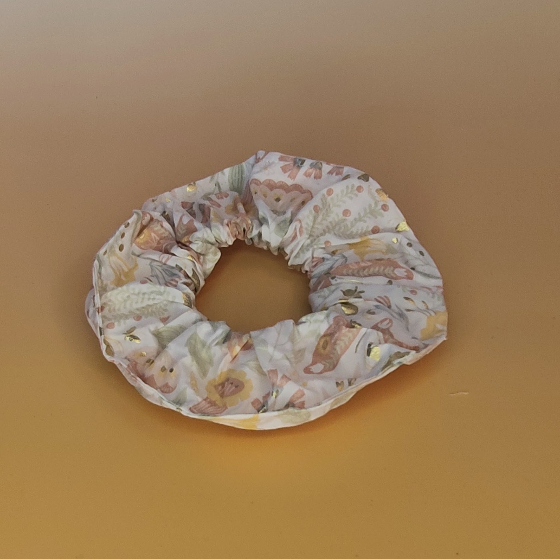 Chouchou floral pastel