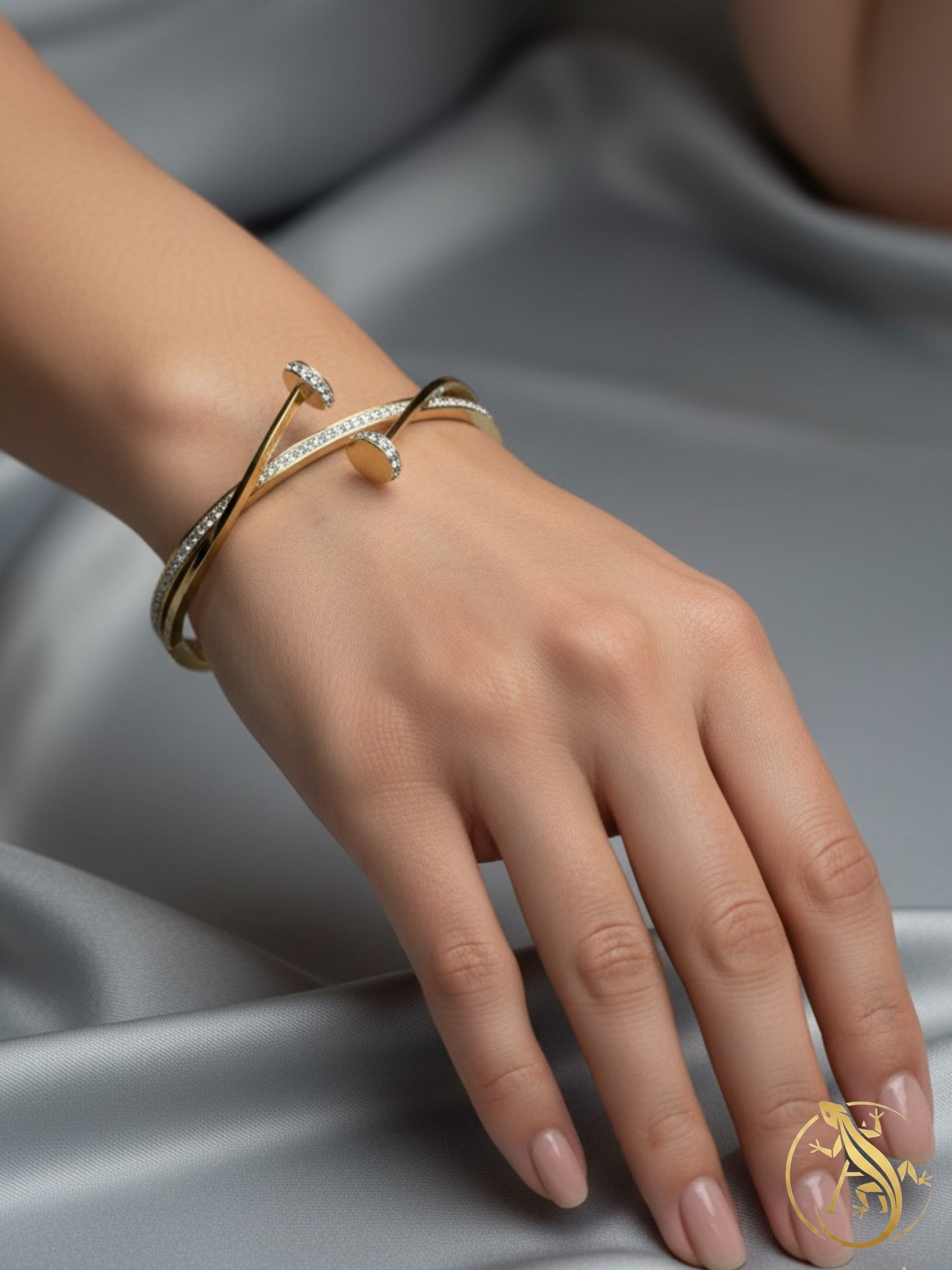 Elegant Steel Bangle Bracelet