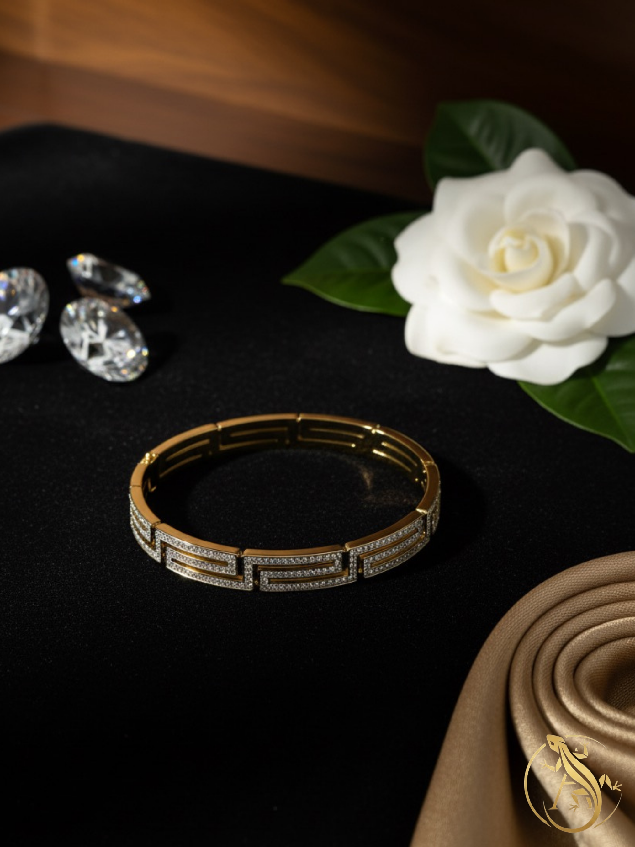 Elegant Geometric Steel Bracelet