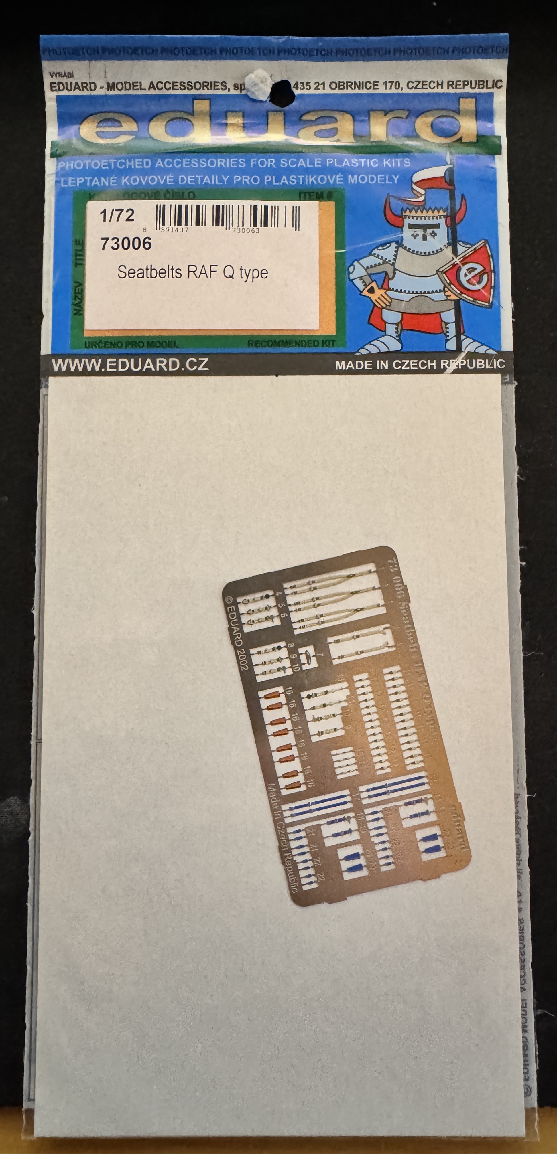 Eduard 73006 Seatbelts RAF Q type