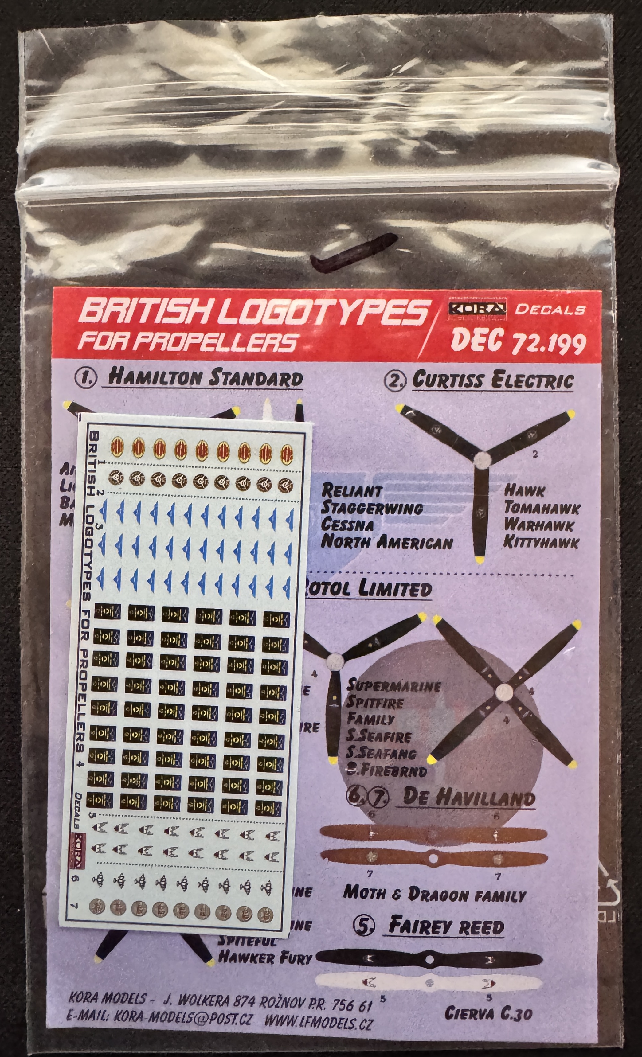 Kora KORD72199 Propeller Decals