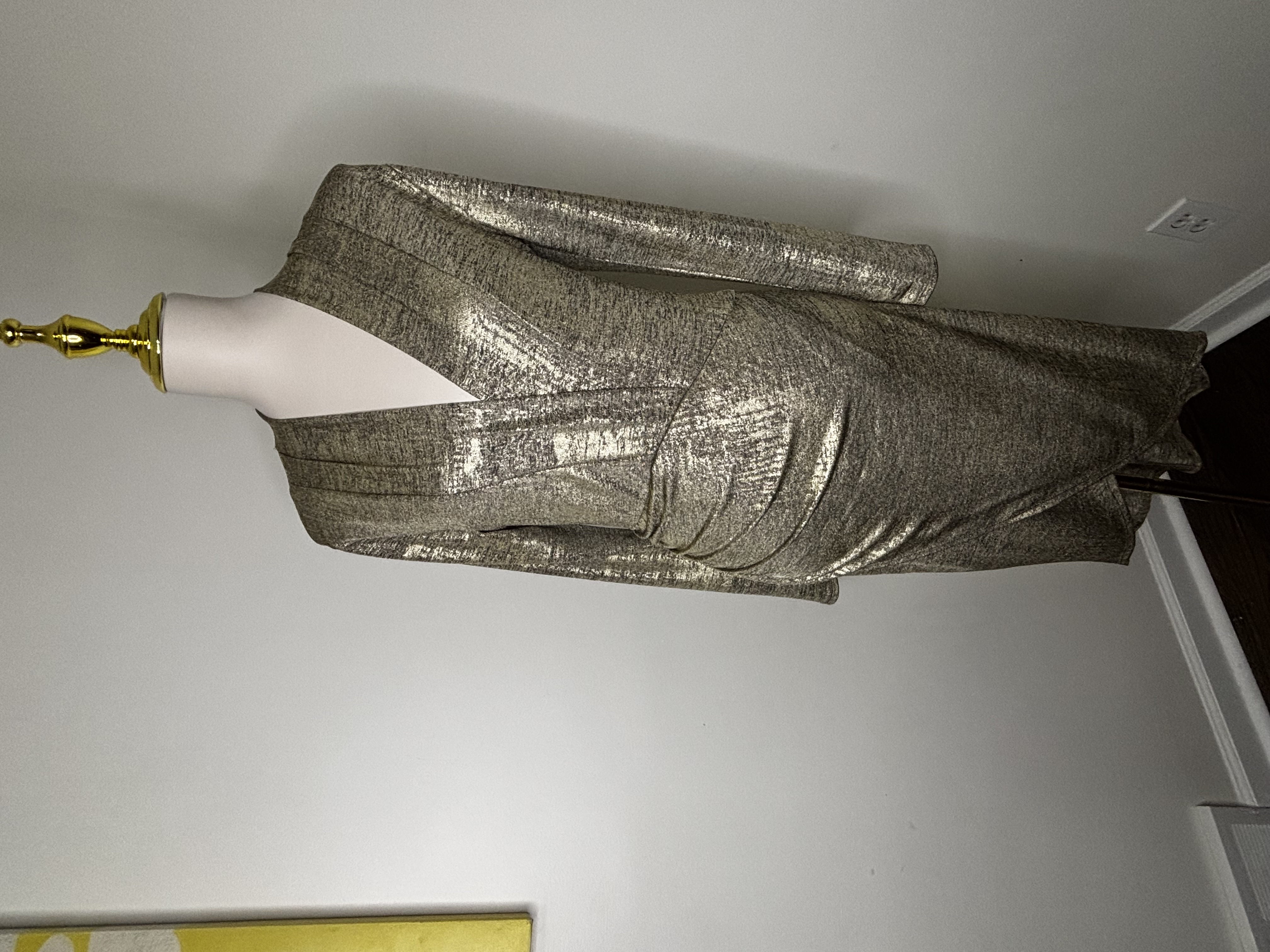 Gold Metallic Evening Dress