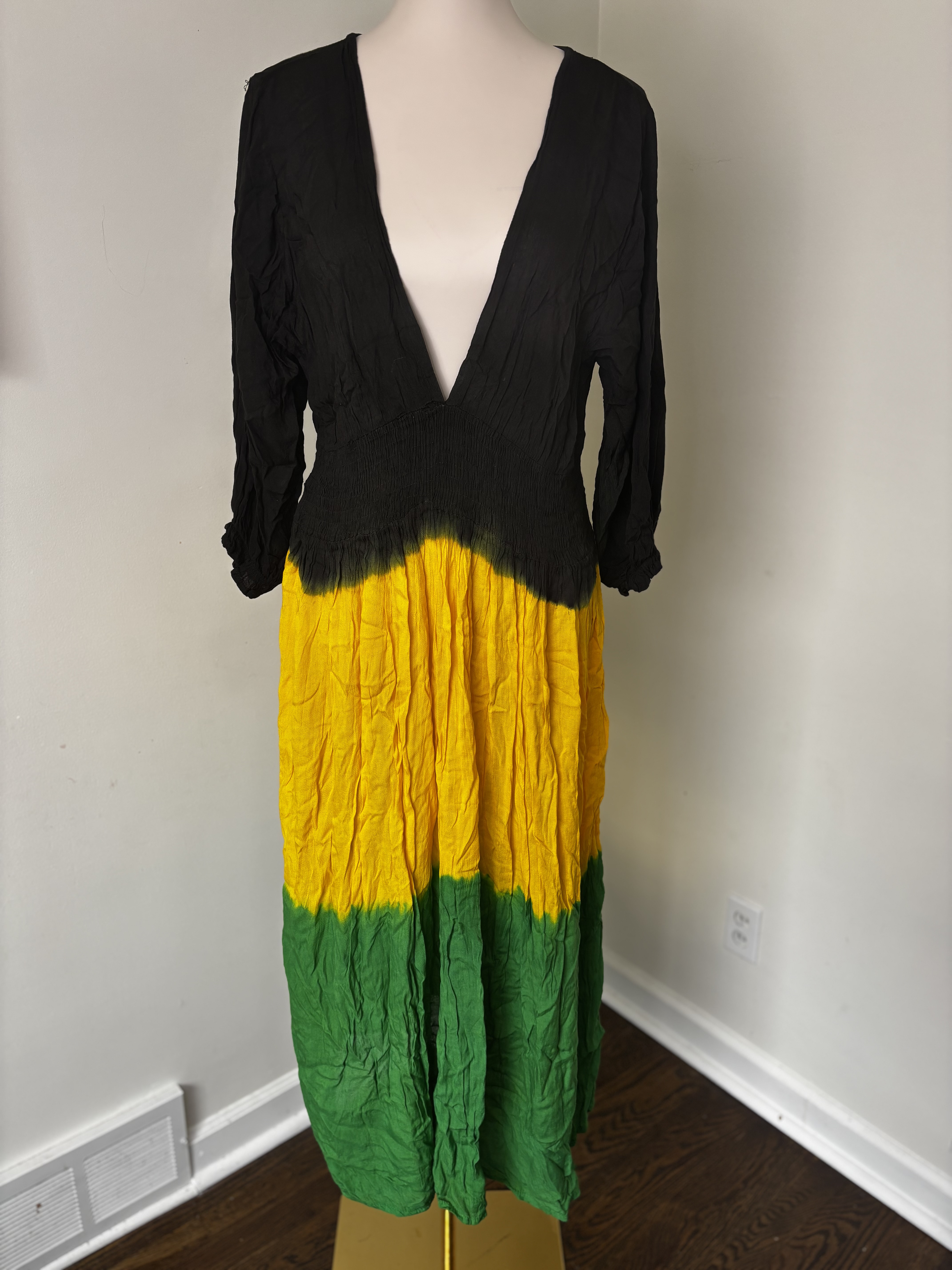 Color Block Maxi Dress