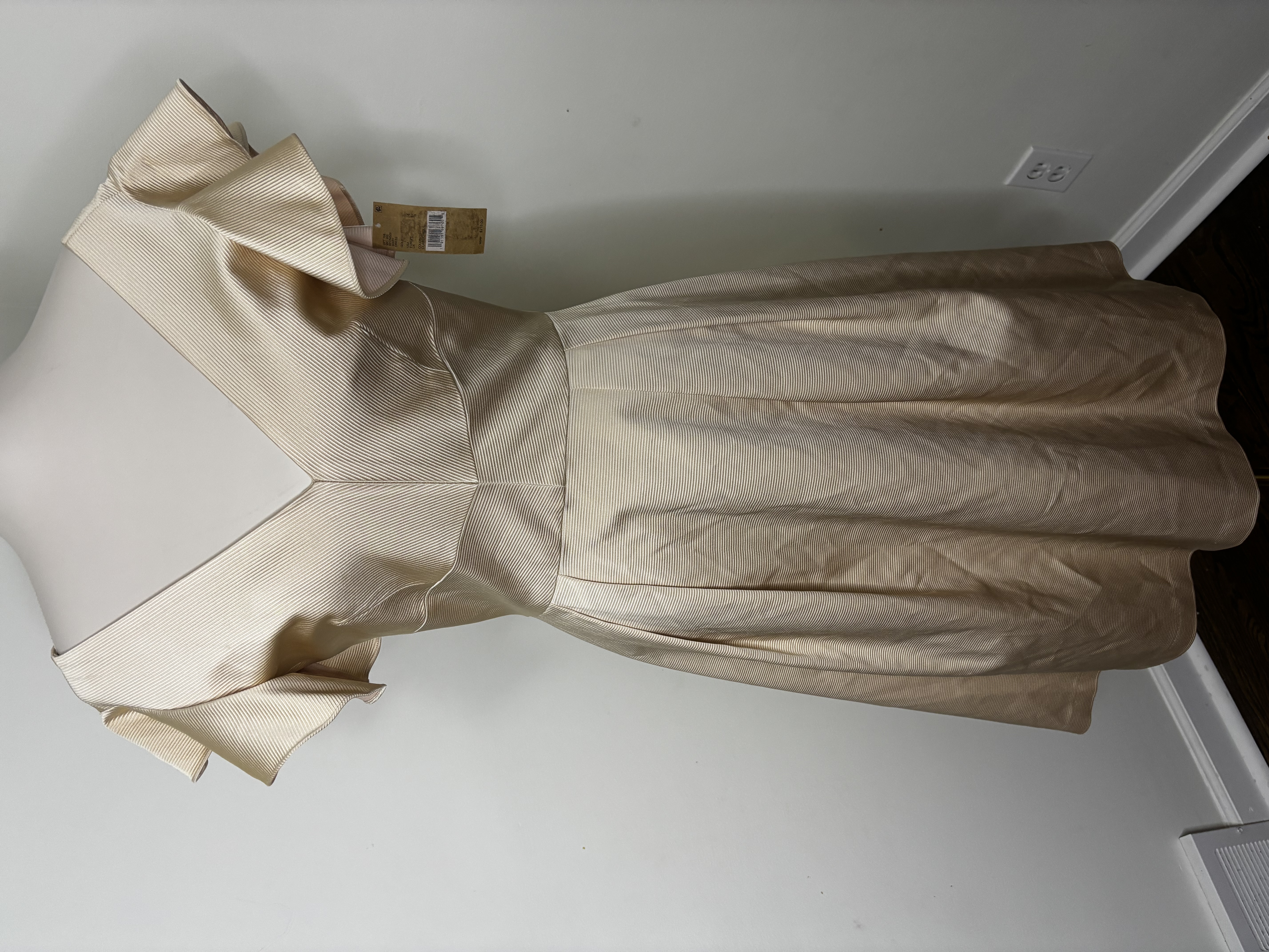 Champagne Satin Party Dress