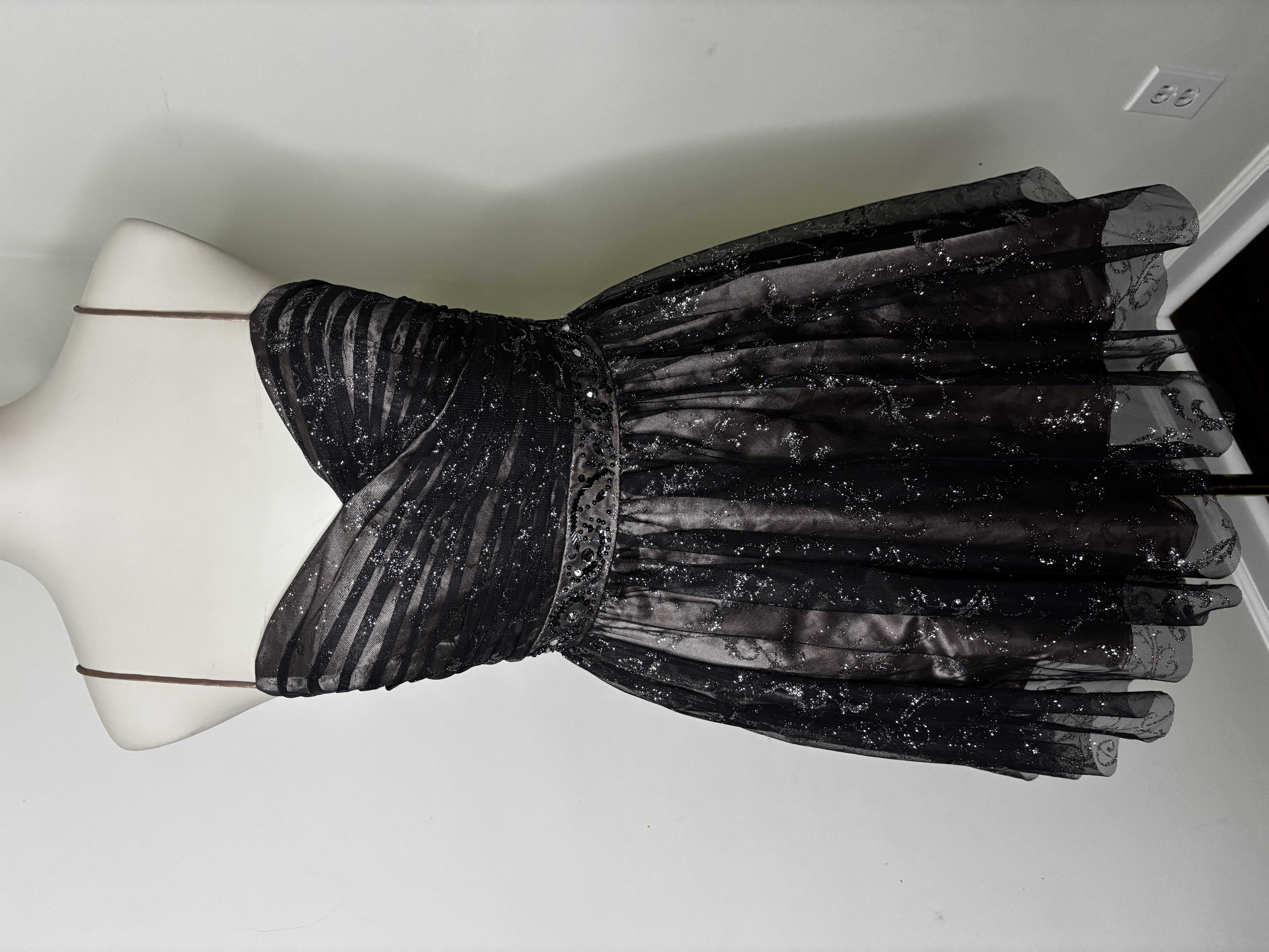 Black Sparkle Cocktail Dress