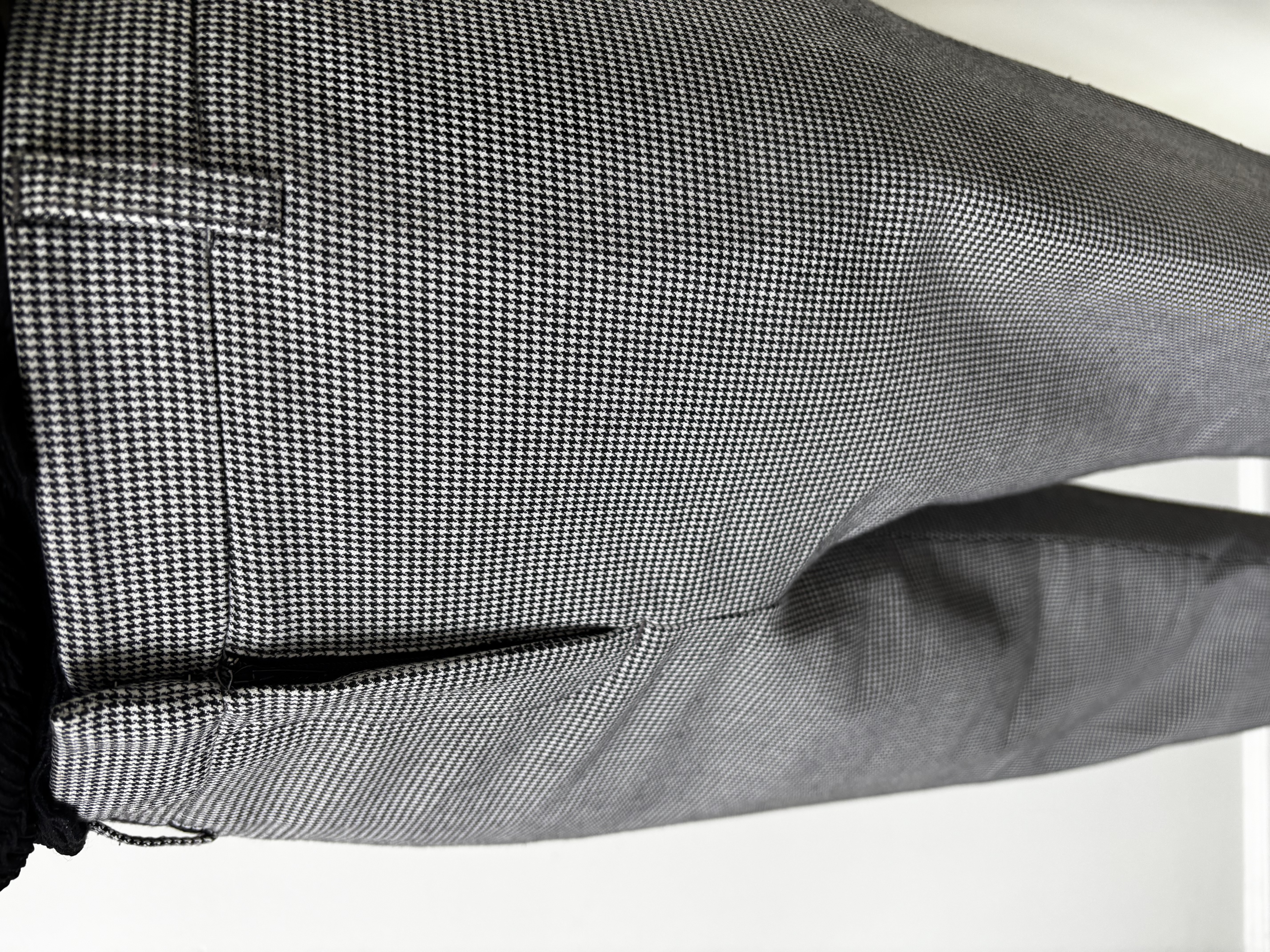 Classic Gray Checkered Trousers Size 6