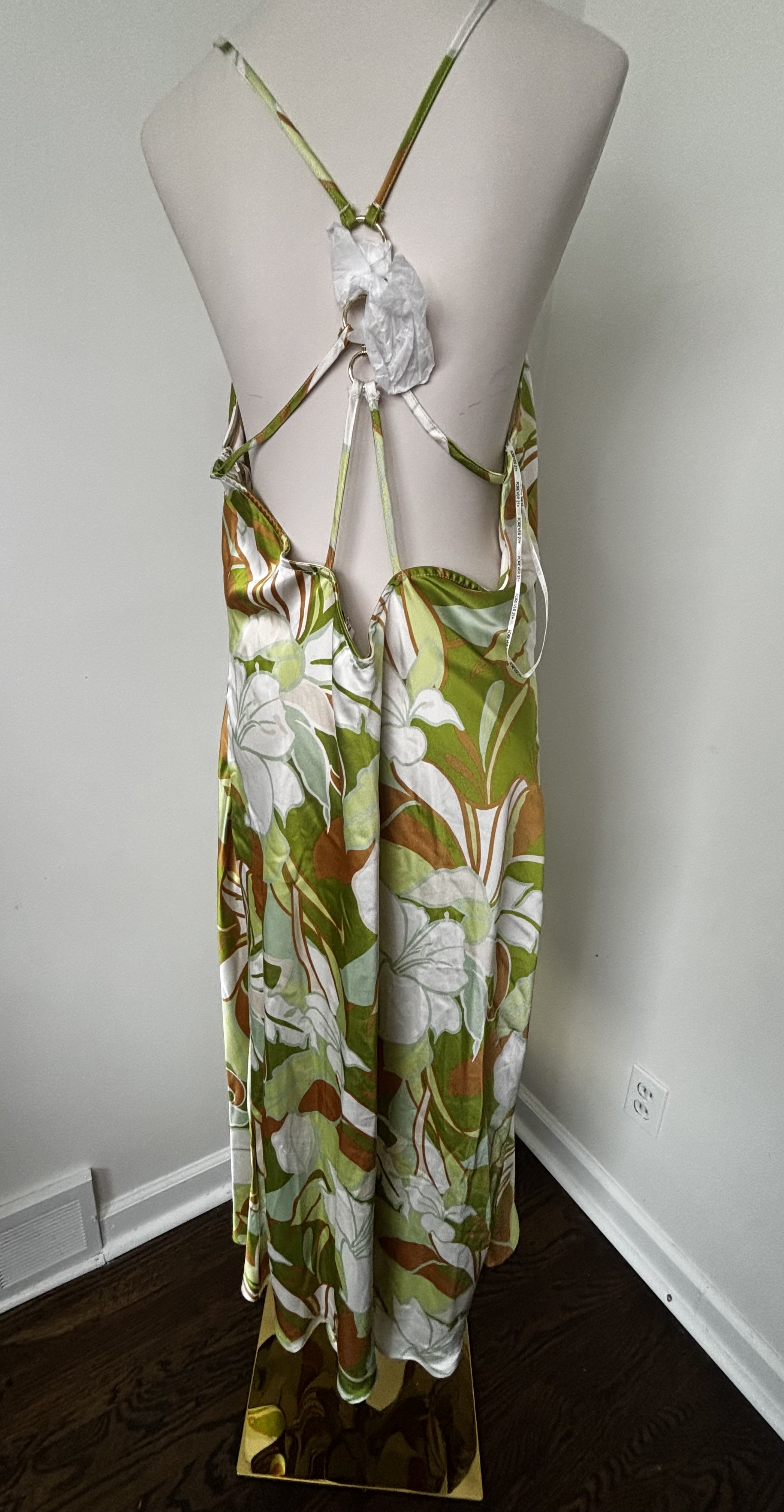 Floral Print Maxi Dress 1X