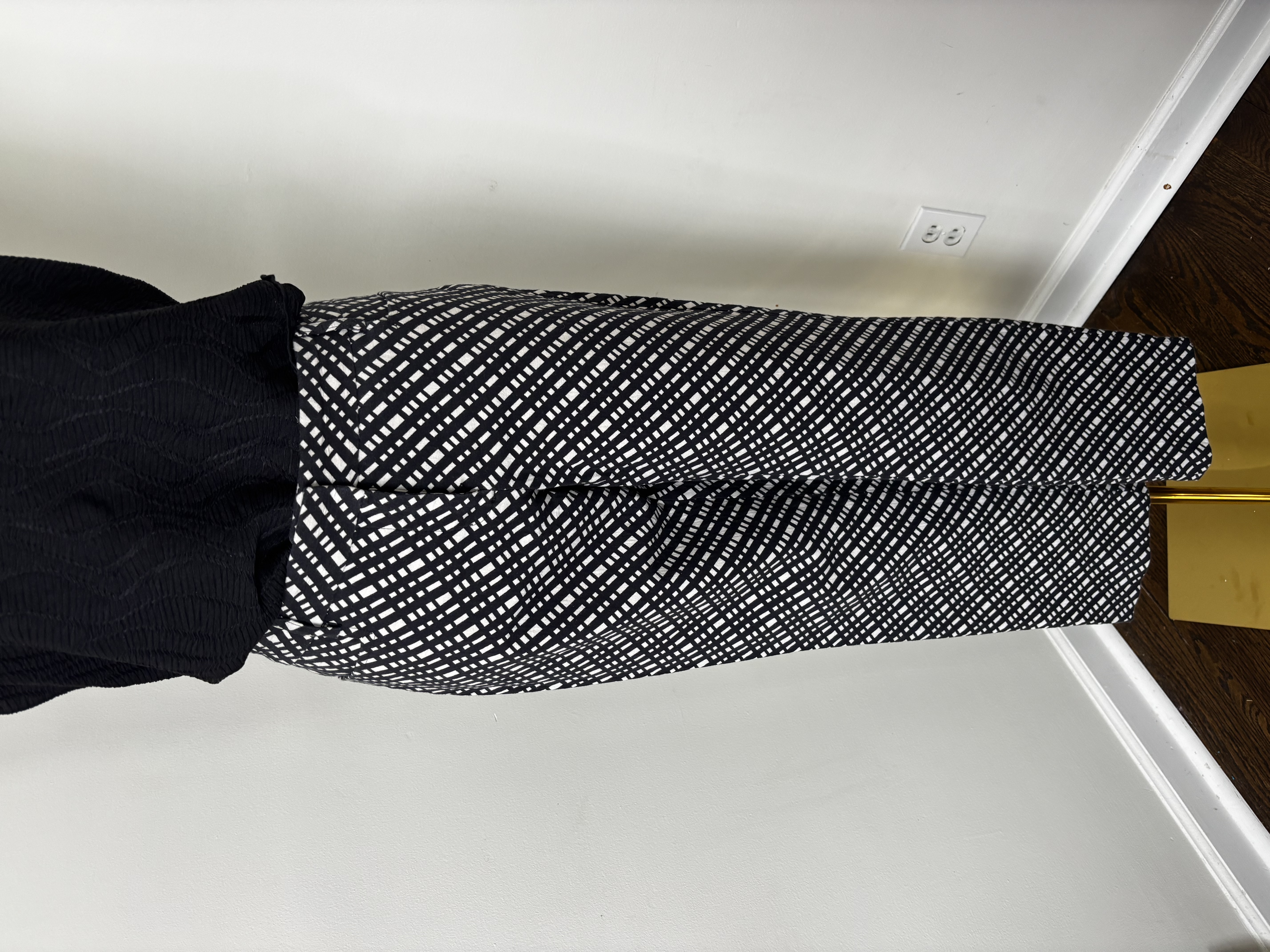 Geometric Print Wide-Leg Pants Size 10