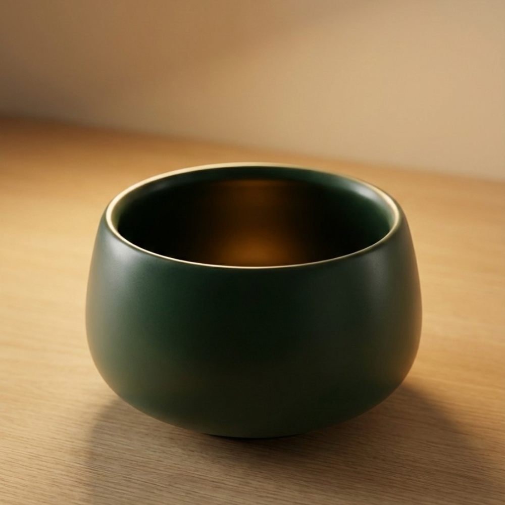 Cuenco Matcha Cerámica Premium – Verde Mate