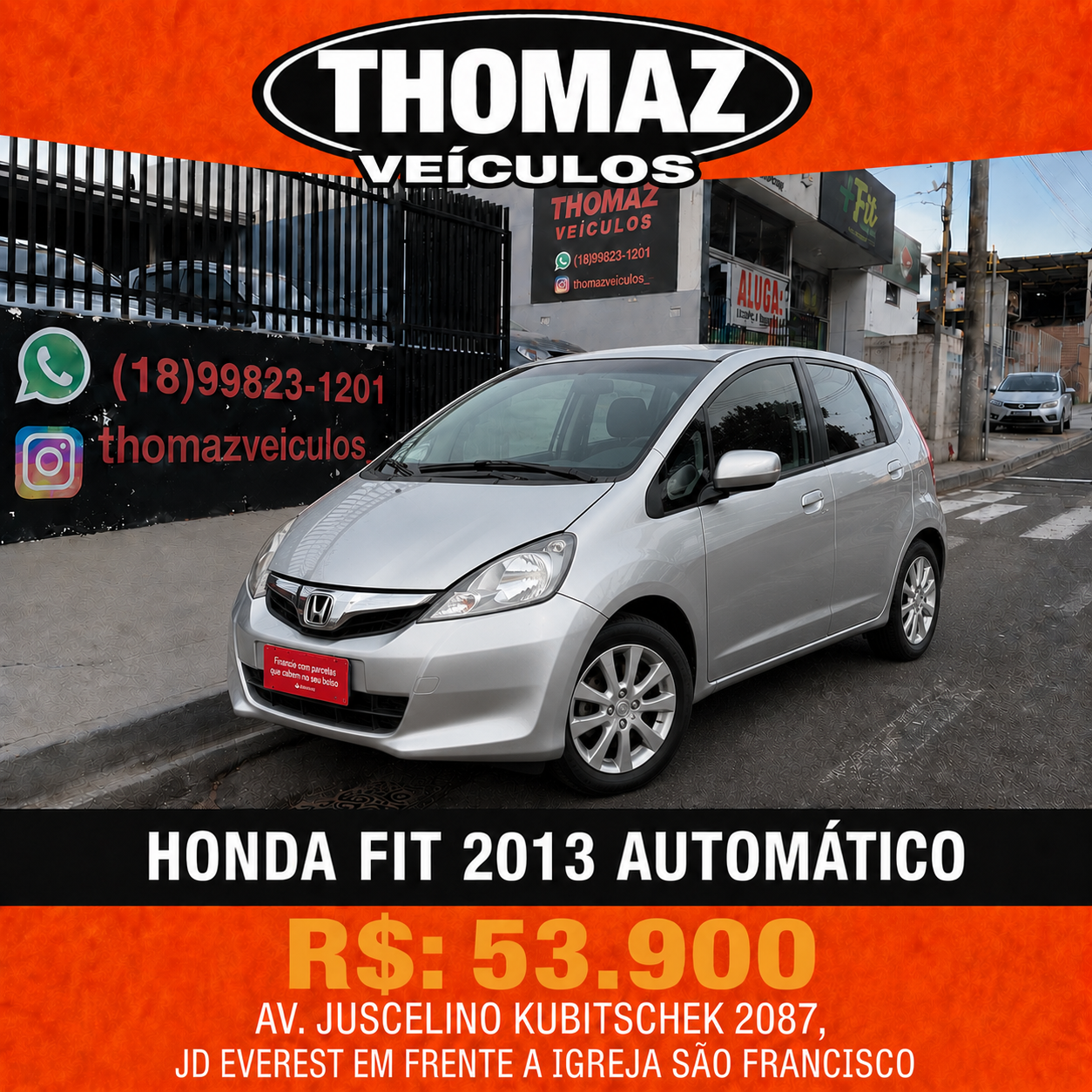 Honda Fit 2013 Automatico PRATA