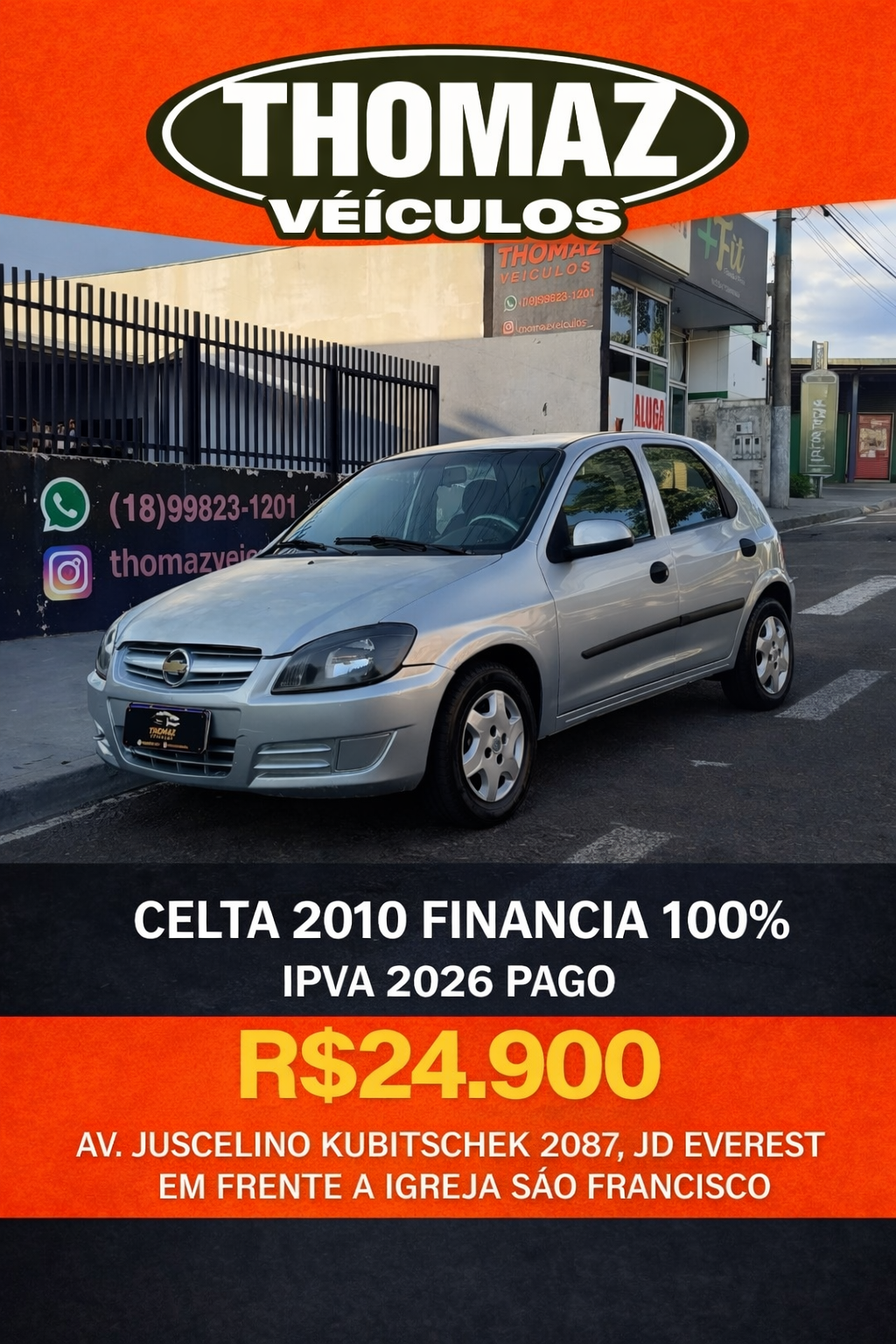 Celta 2010 4 portas PRATA