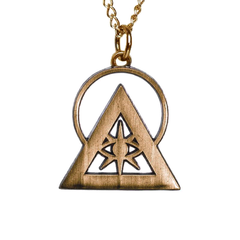 Antique Bronze Illuminati Talisman