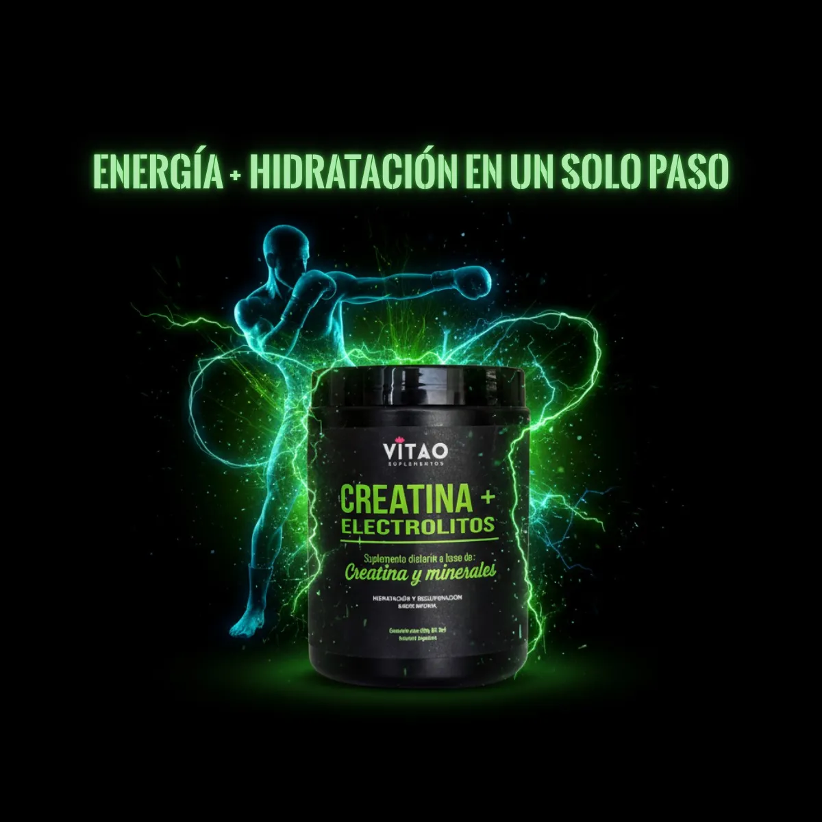 Potencia Y Fuerza, Física Y Mental Creatina Con Electrolitos