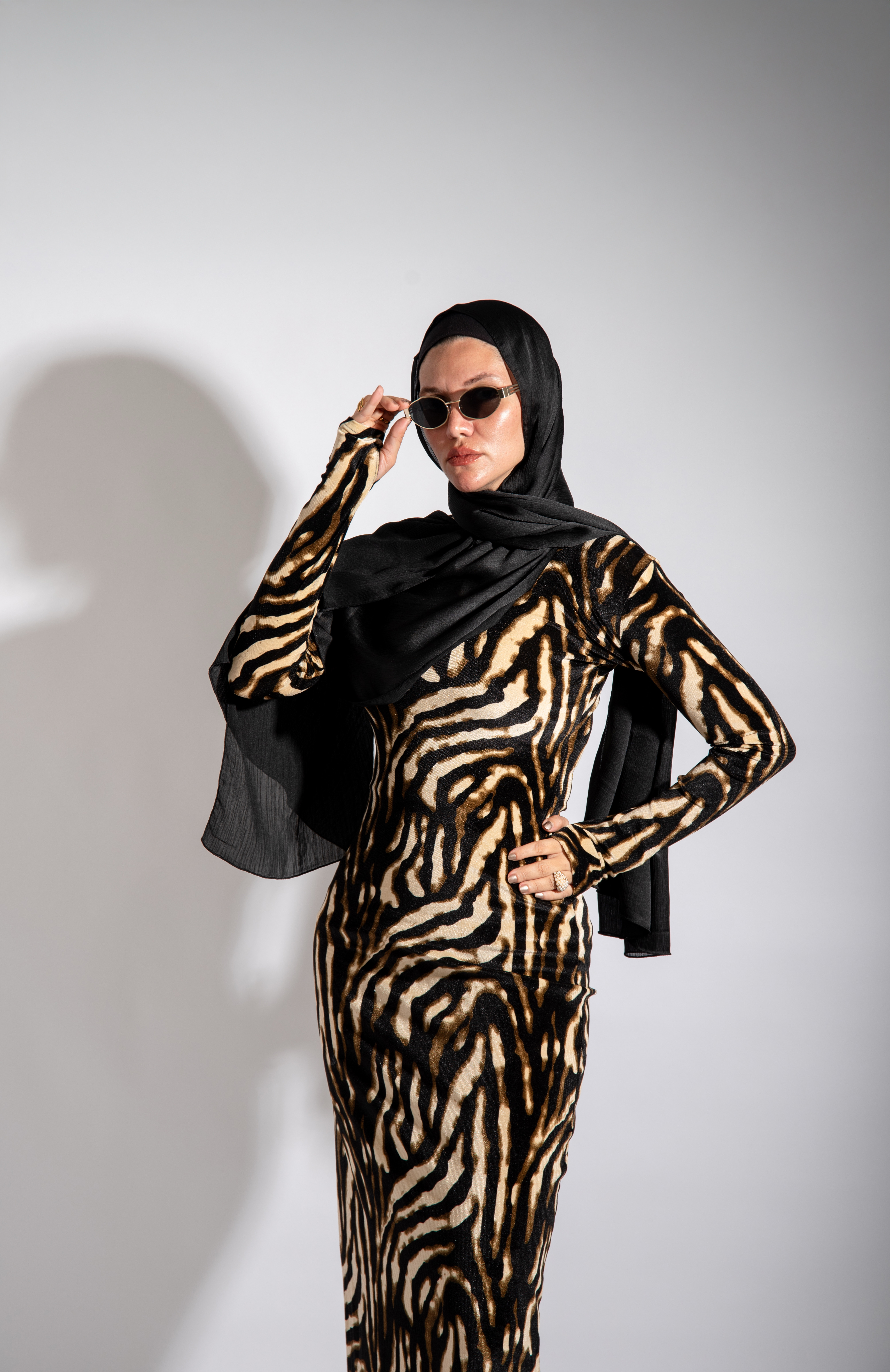 The Noir Stride Dress