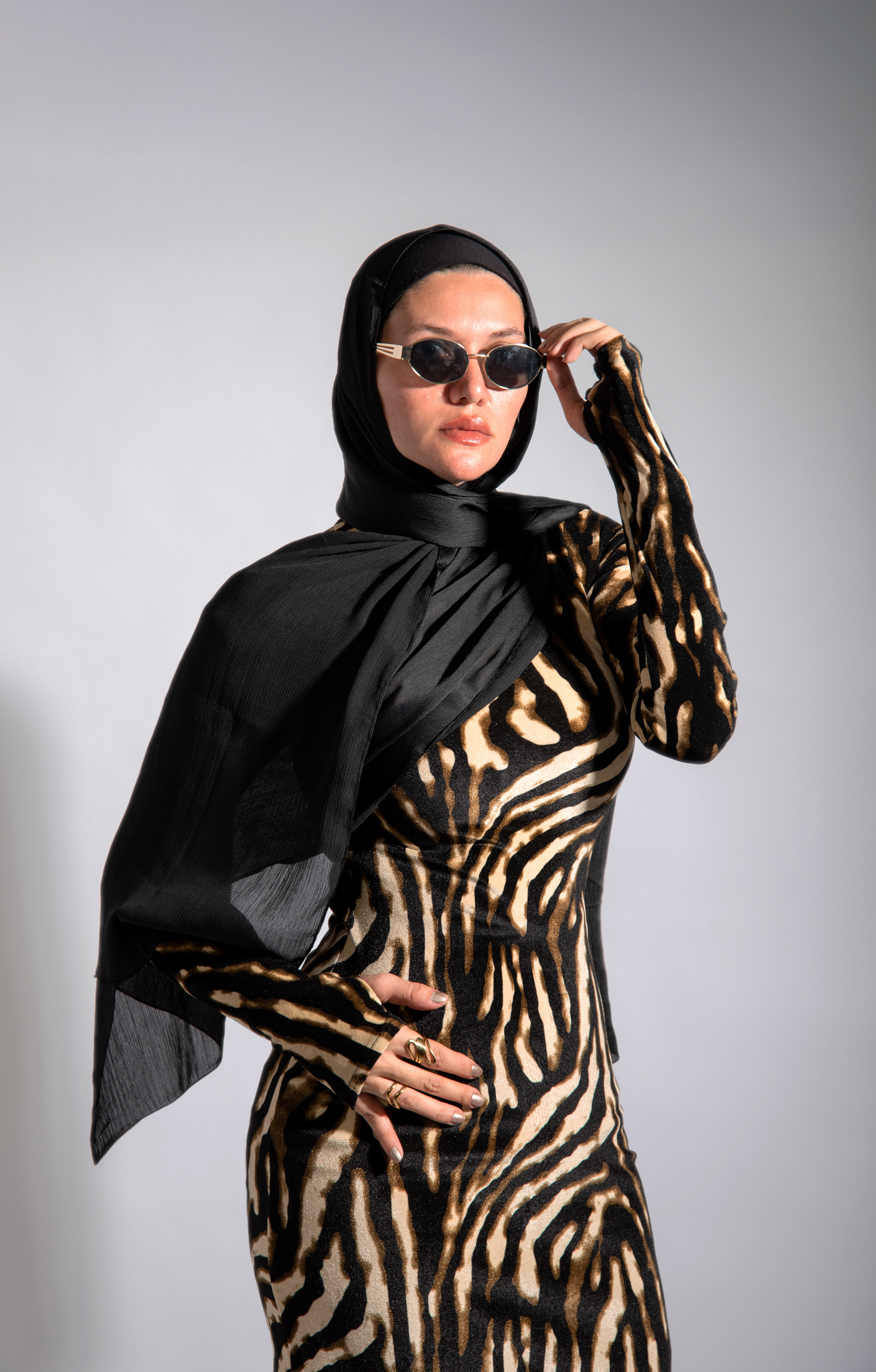 The Noir Stride Dress