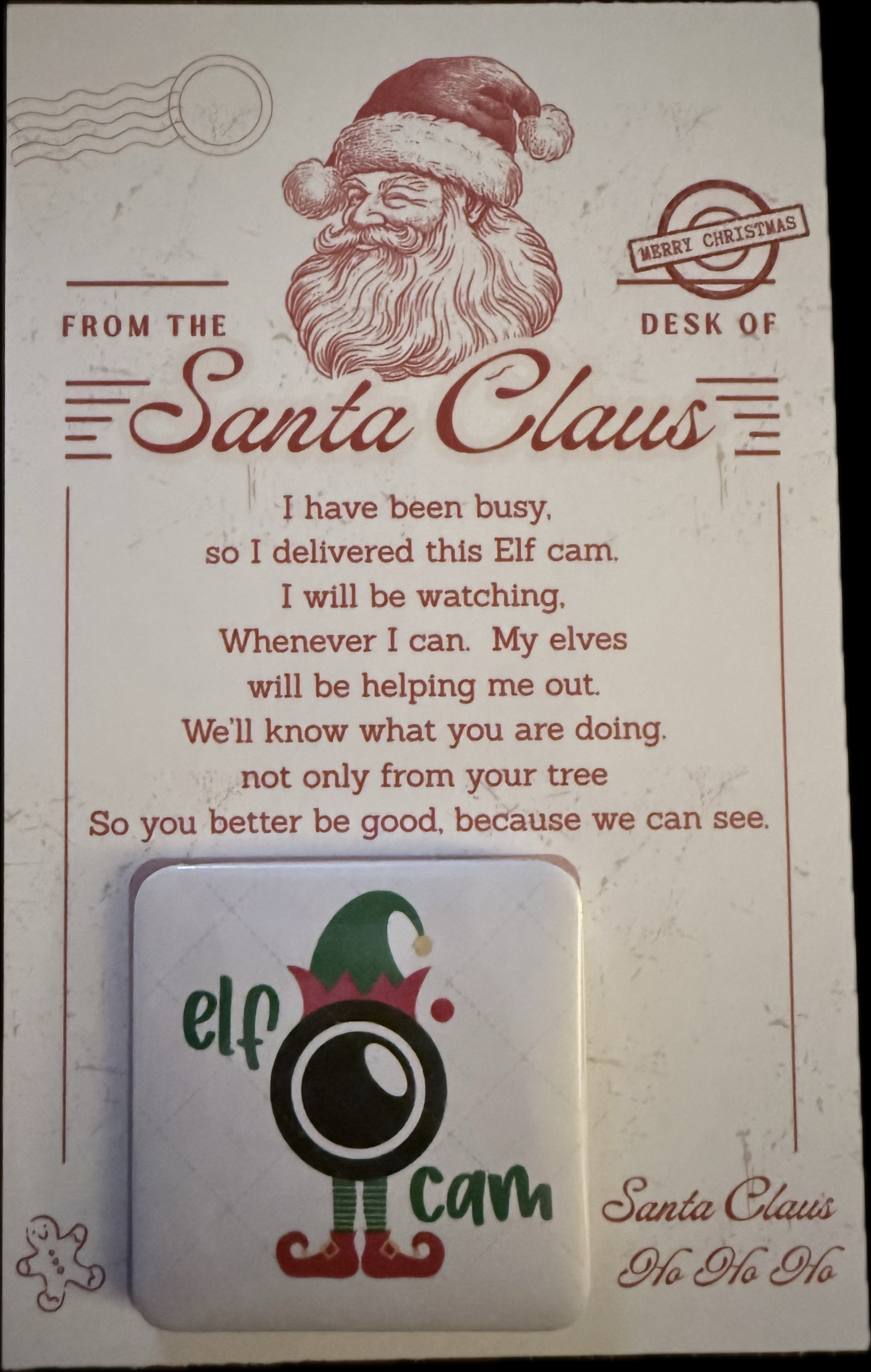 Elf Cam Christmas Surveillance Kit