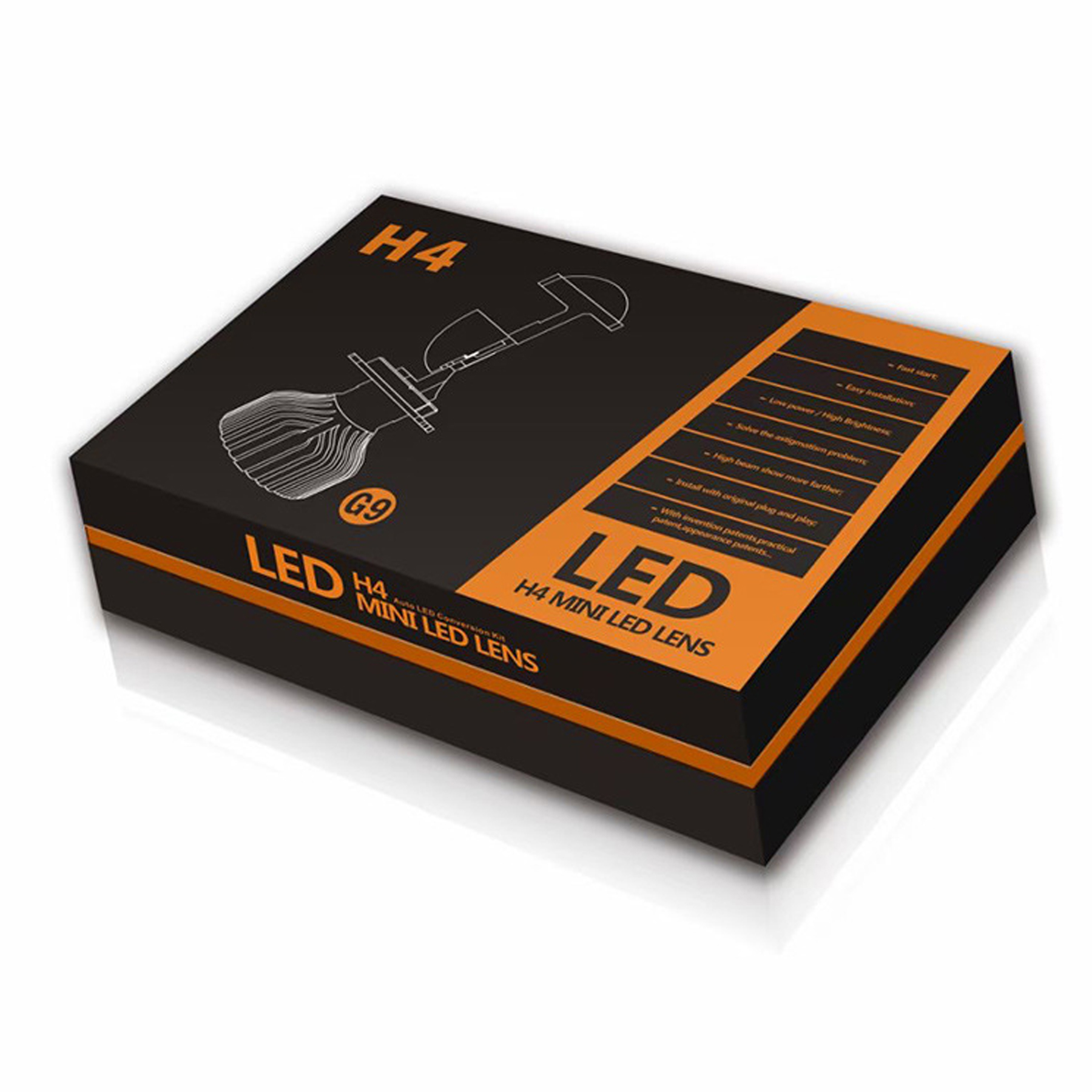 H4 LED Headlight 6000K IP67