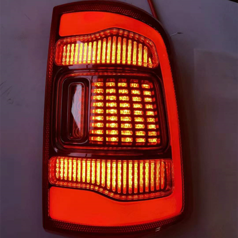 Dodge Ram 1500 2009-2018 Models: Full LED Taillight Assembly with Red Cover