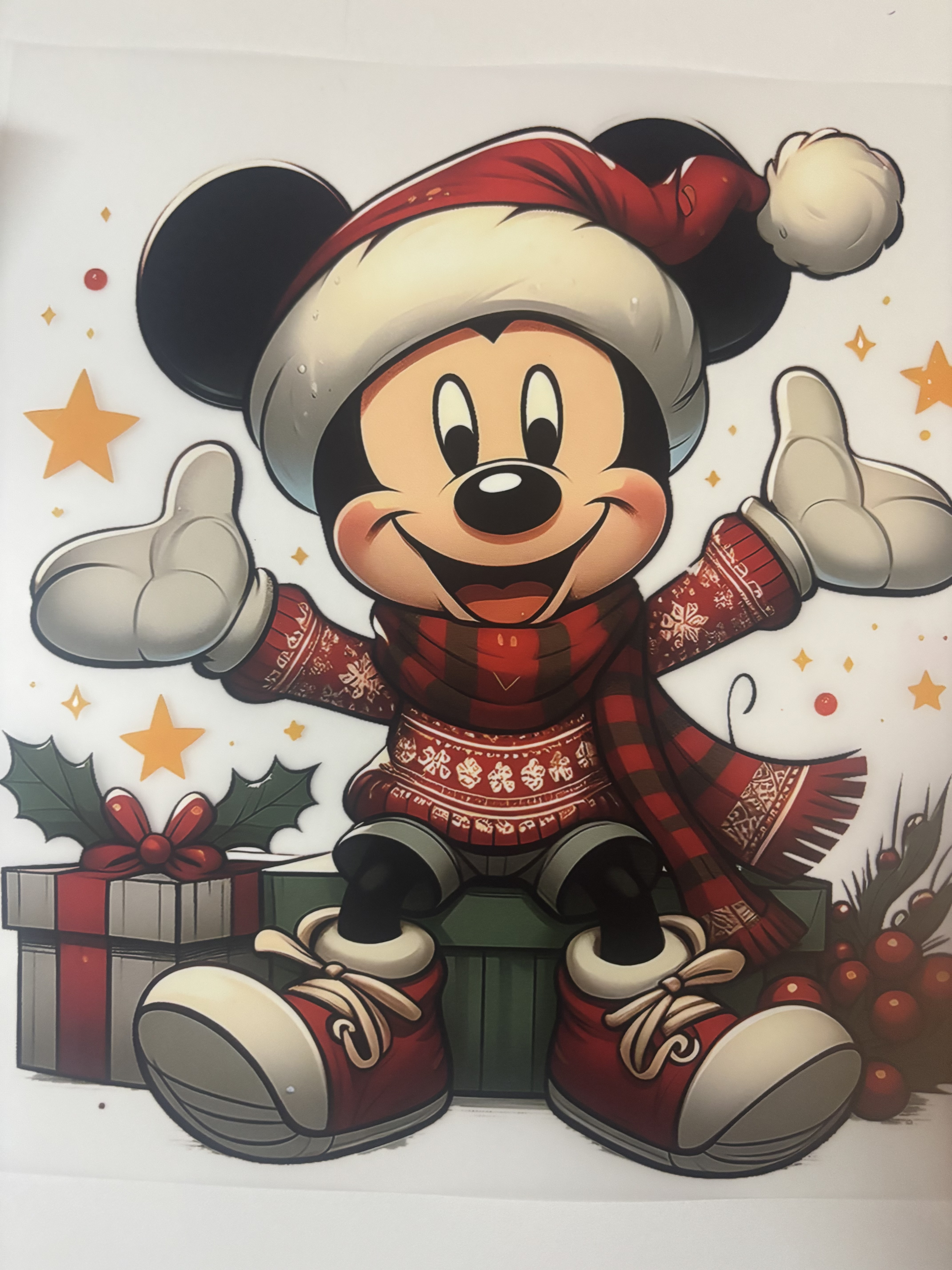 Mickey Mouse navideño- estilos a escoger 