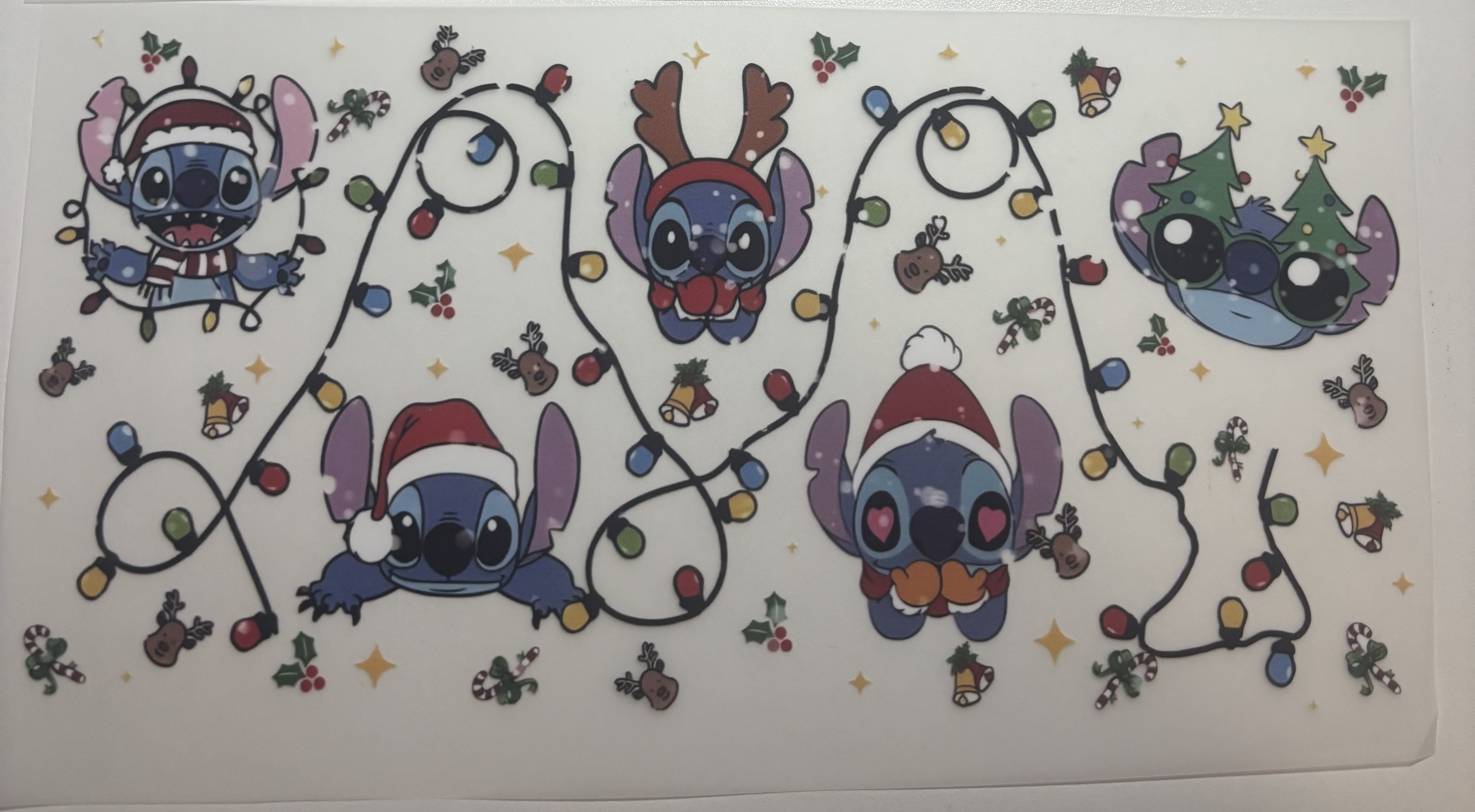 Decoración navideña de Stitch - Estilos a escoger 