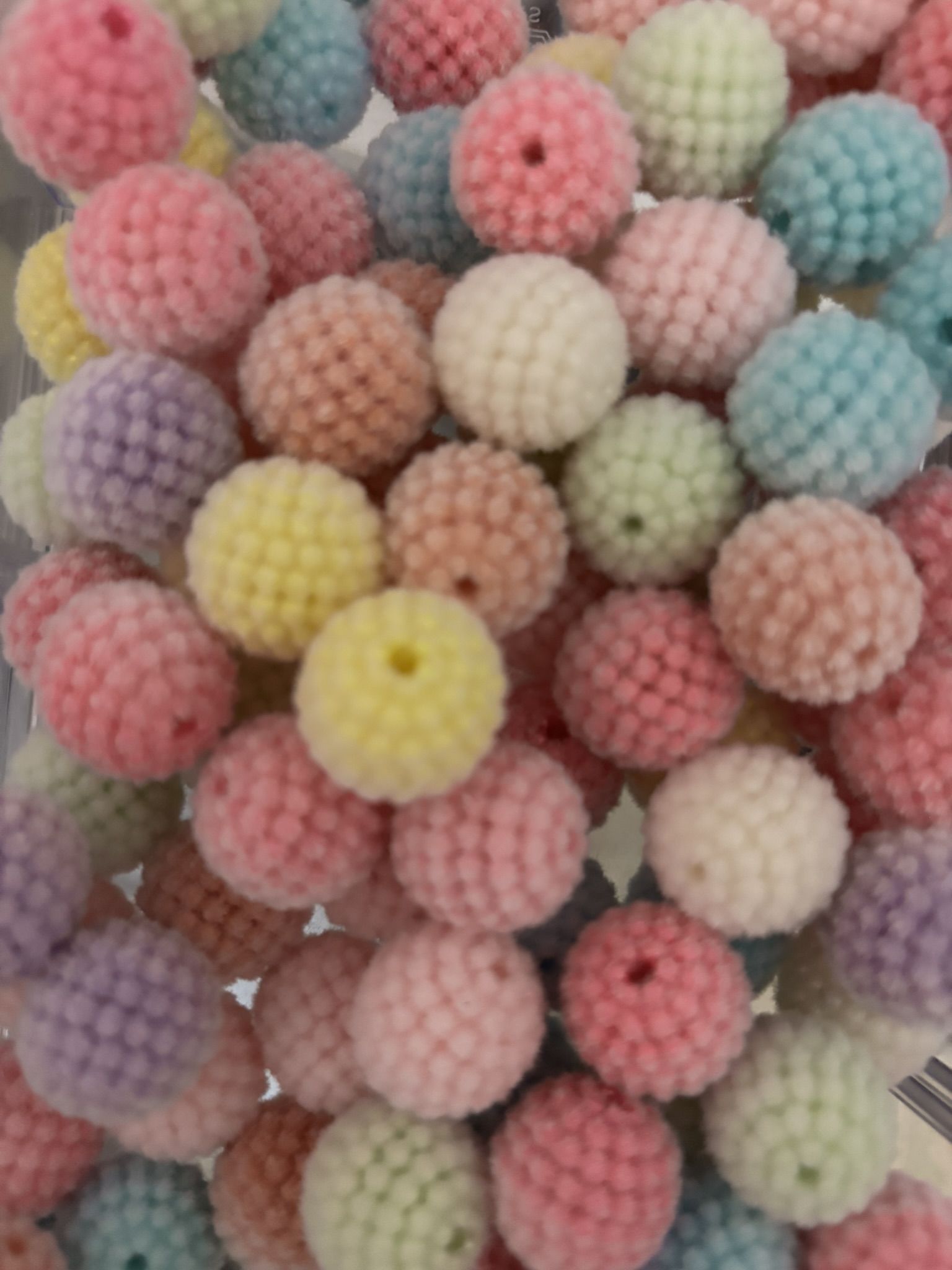 Cuentas redondas de colores- 20 mm