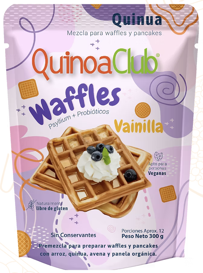 QuinoaClub Vanilla Waffle Mix