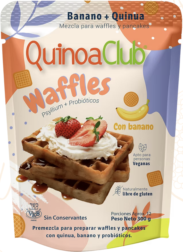 QuinoaClub Waffle Mix - Banana