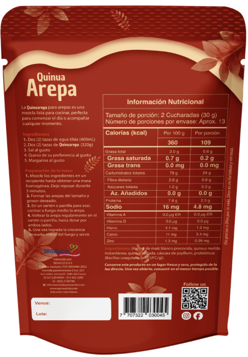 Quinoa Arepa