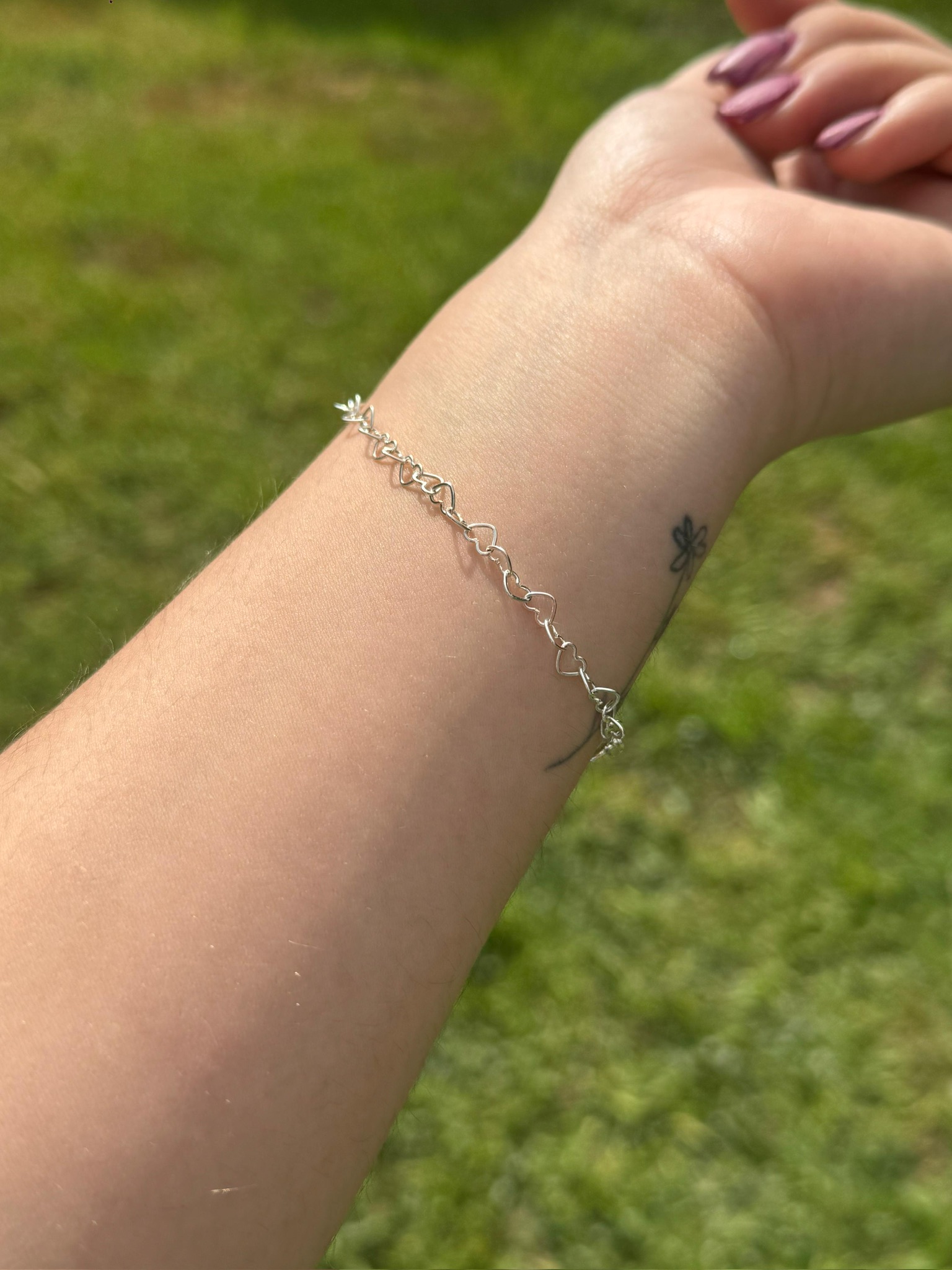 Pulsera de corazones italiana