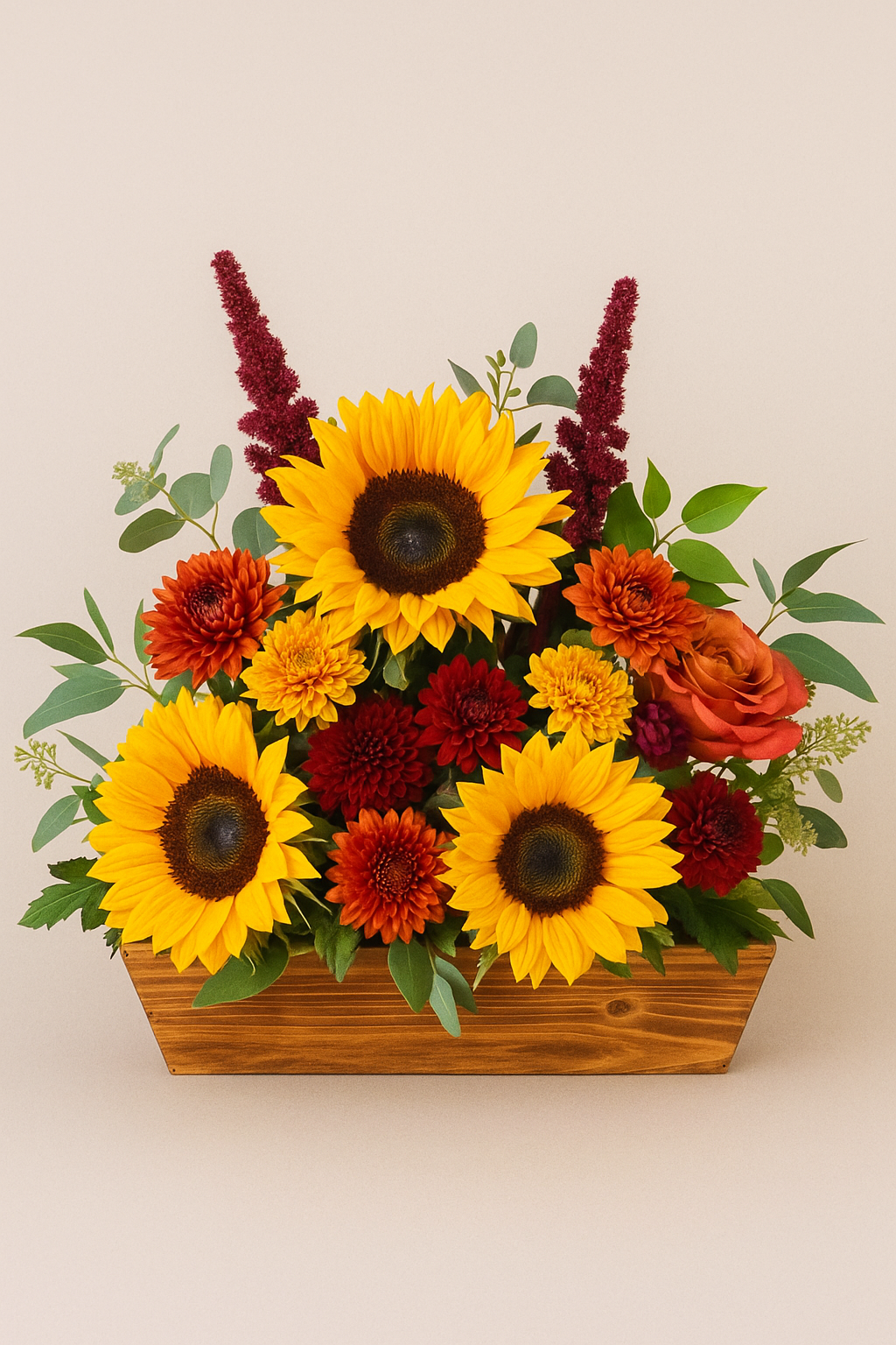 Thanksgiving Arrangement - Wooden Tray