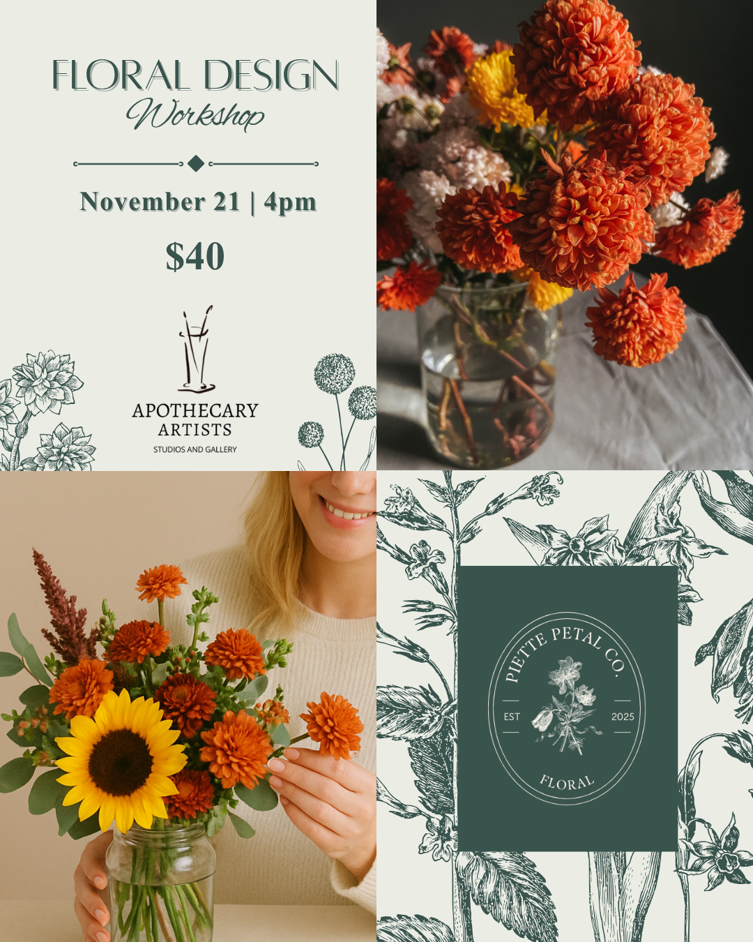 Floral Design Class - 11/21/25