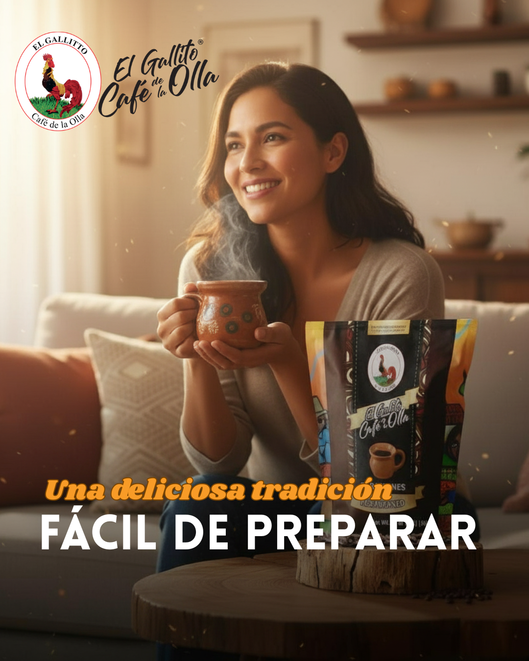 El Gallito Cafe de la olla | 100% Mexicano Cafe de Olla Soluble
