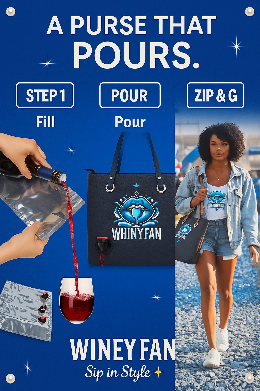 WhinyFan Pouring Purse