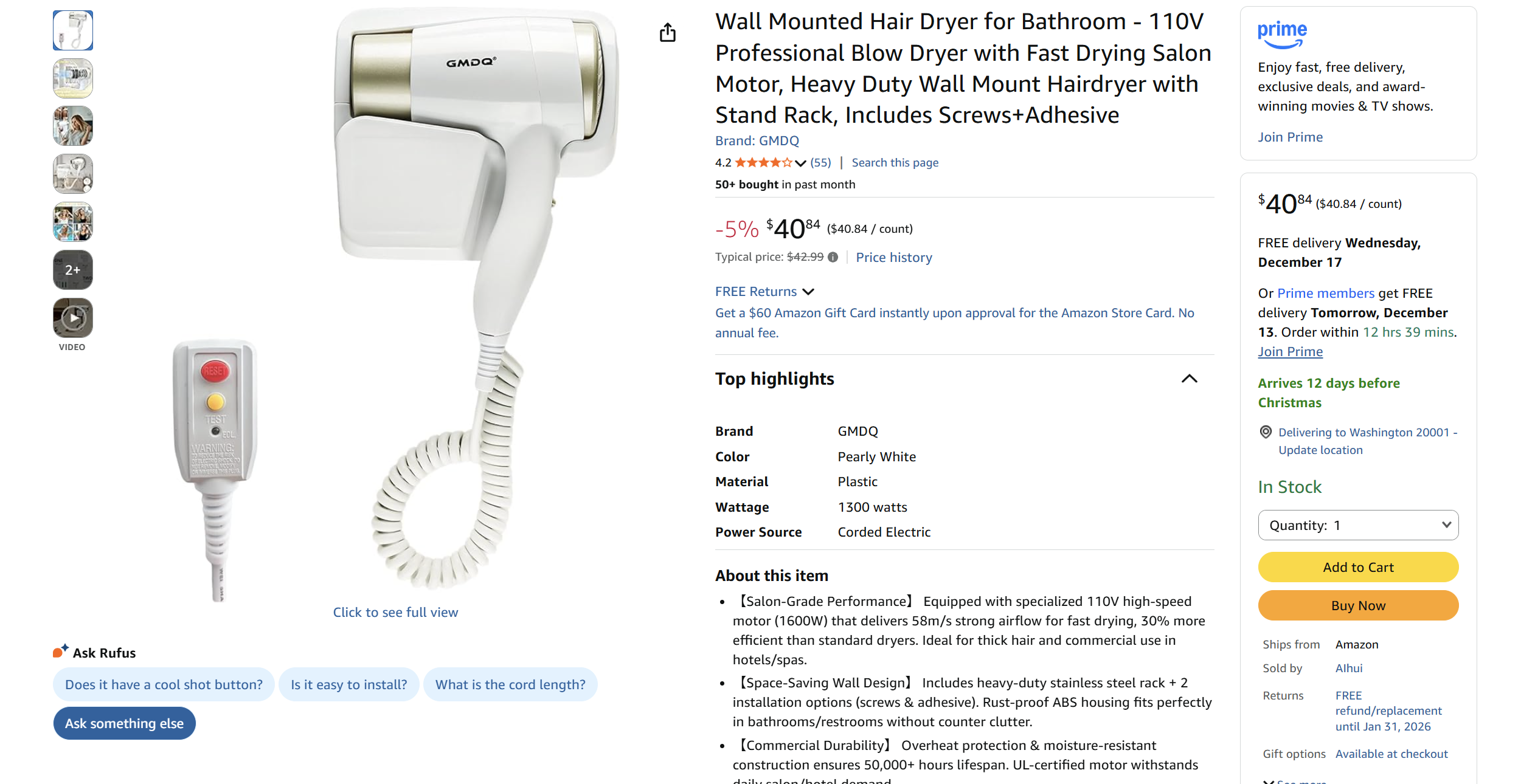 Electric Hair Dryer