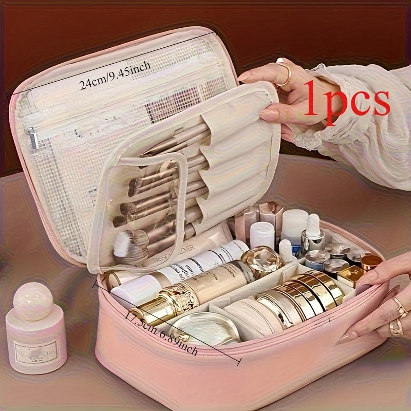 Multi-layer large-capacity detachable makeup bag