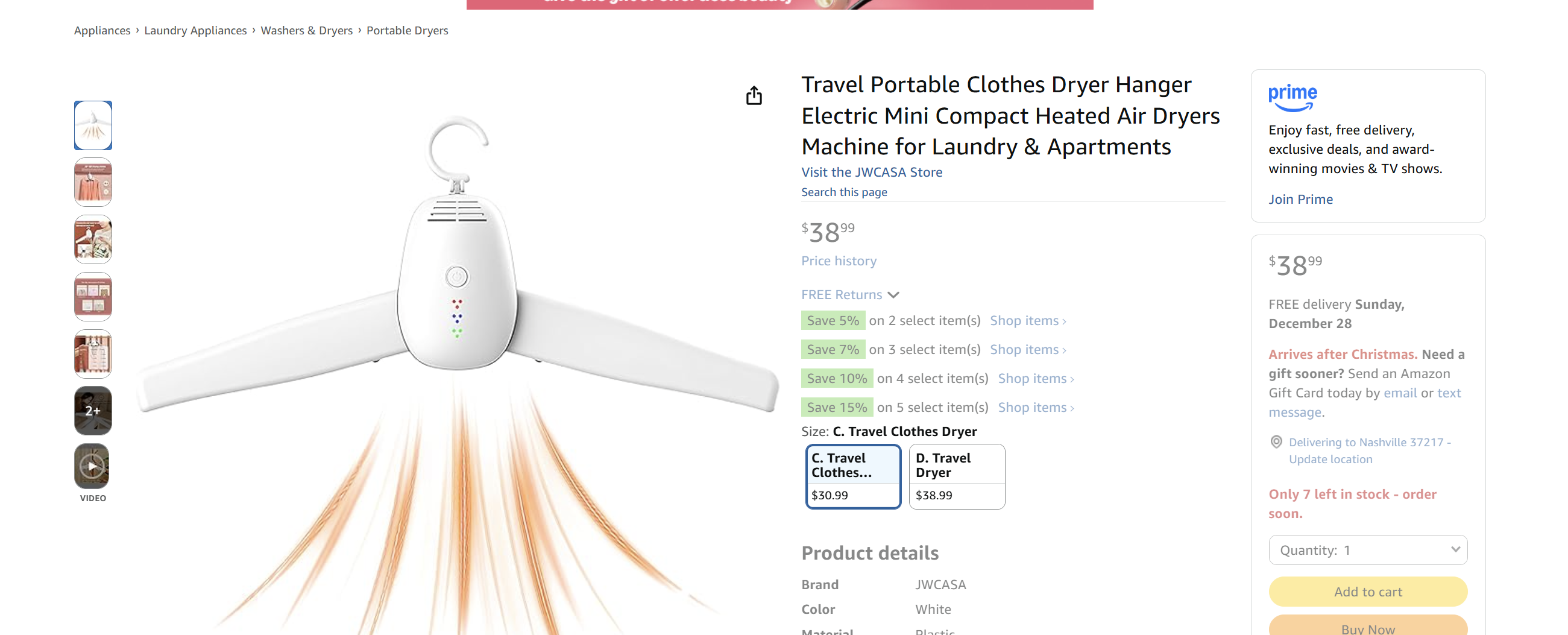 2 in 1 Clothes Dryer