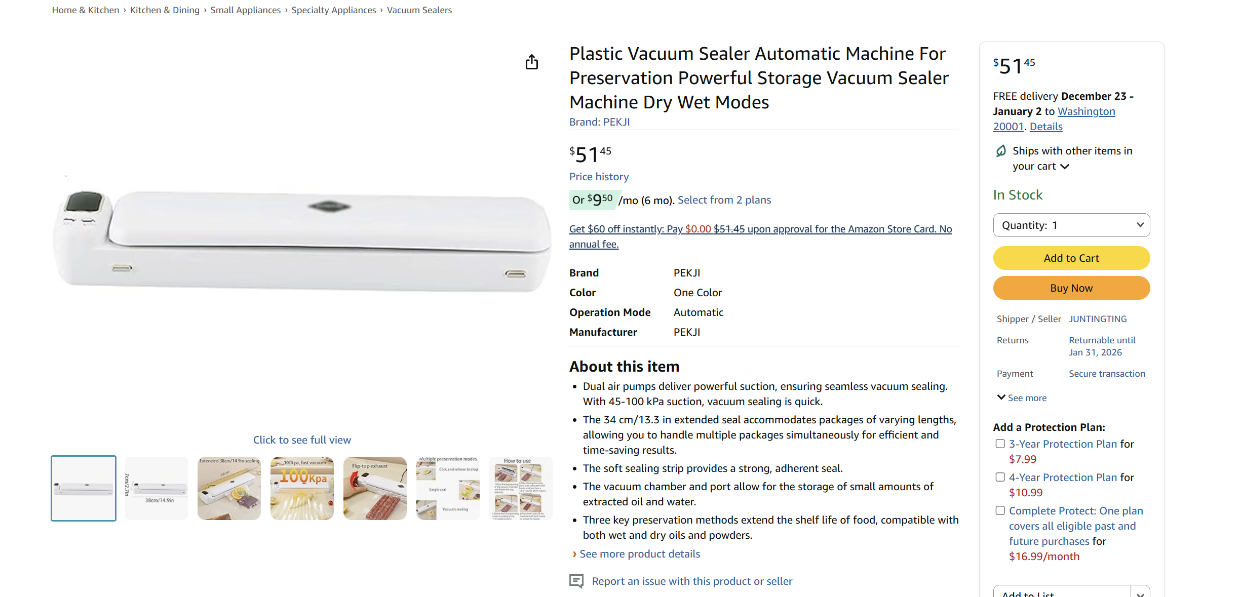 Plastic Vacuum Sealer Automatic Machine