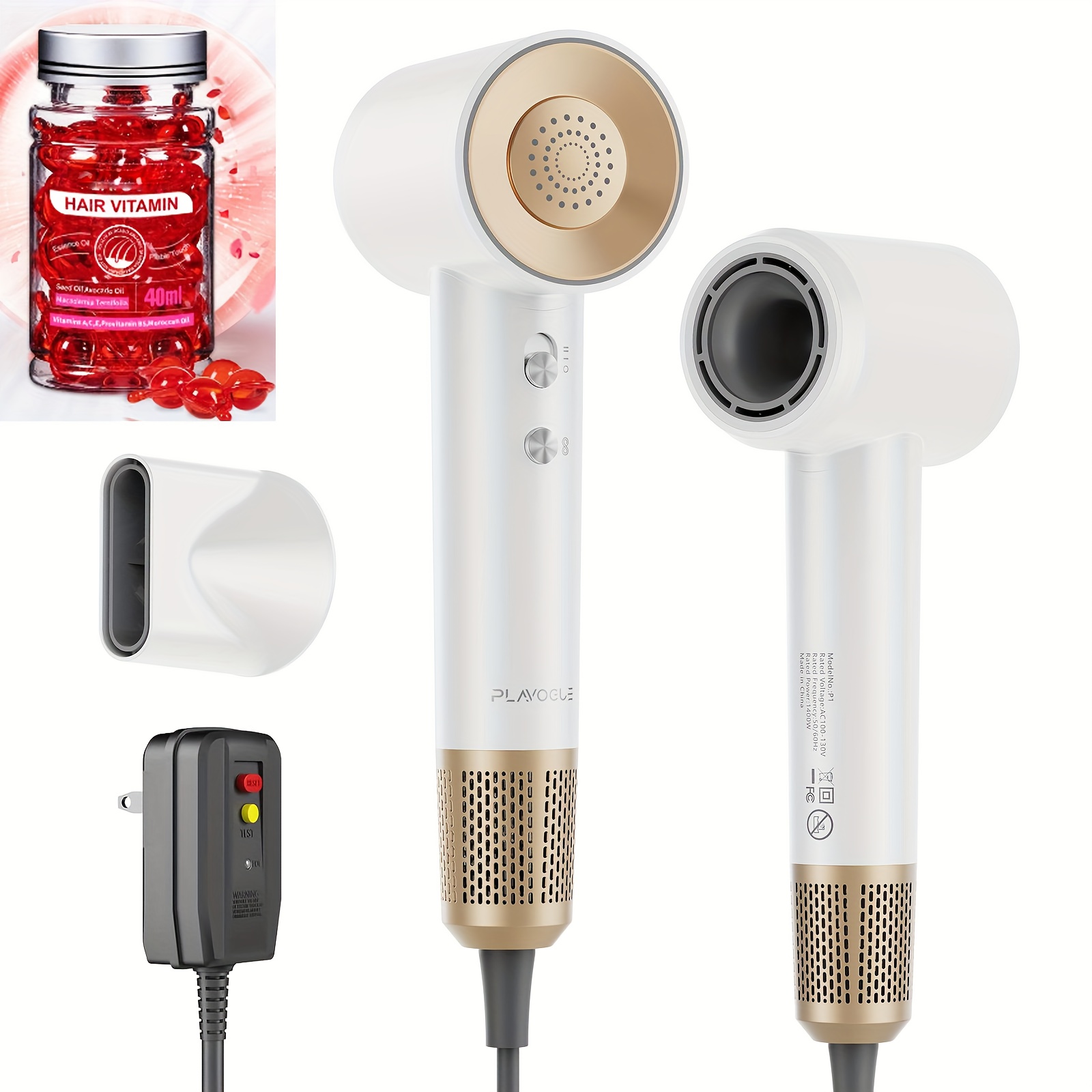 Professional Ionic Hair Dryer with Negative Ion Technology & Smart Temperature Control