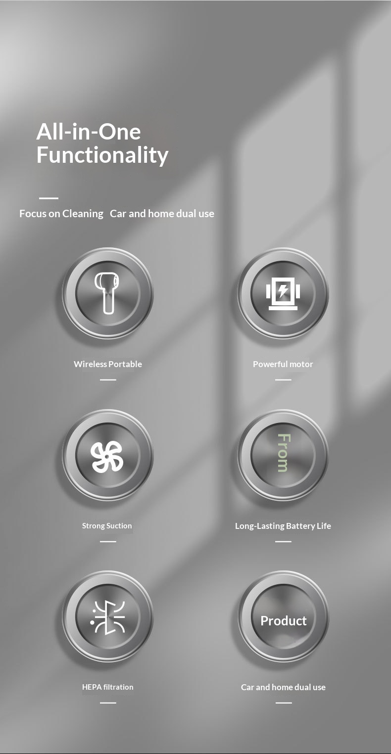 Car wireless vacuum cleaner