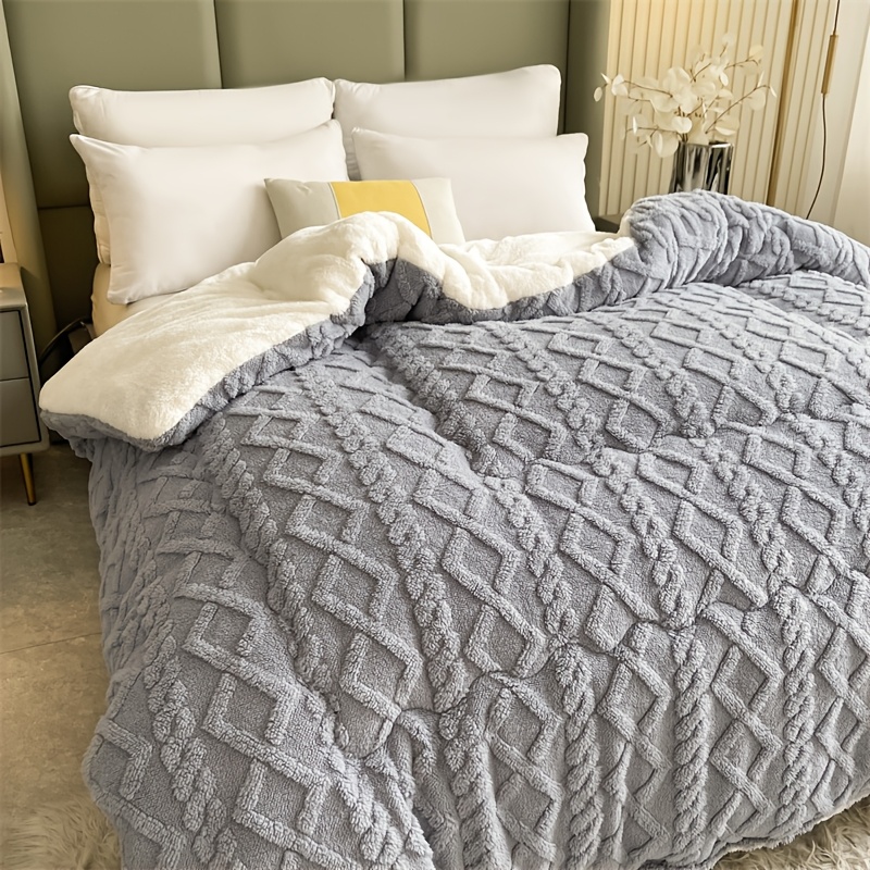 1pc Luxury Thickened Plush Blanket