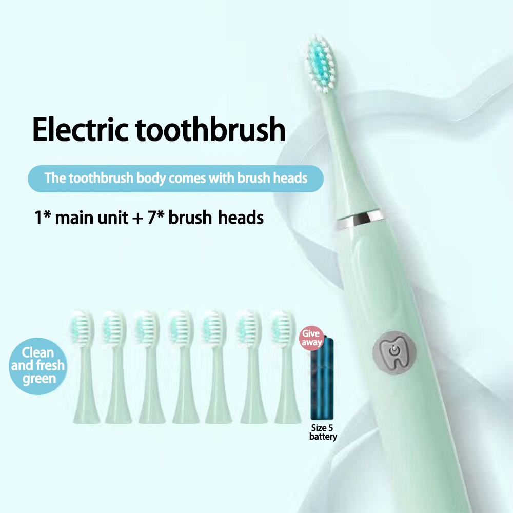 Home-use sonic electric toothbrush with soft bristles
