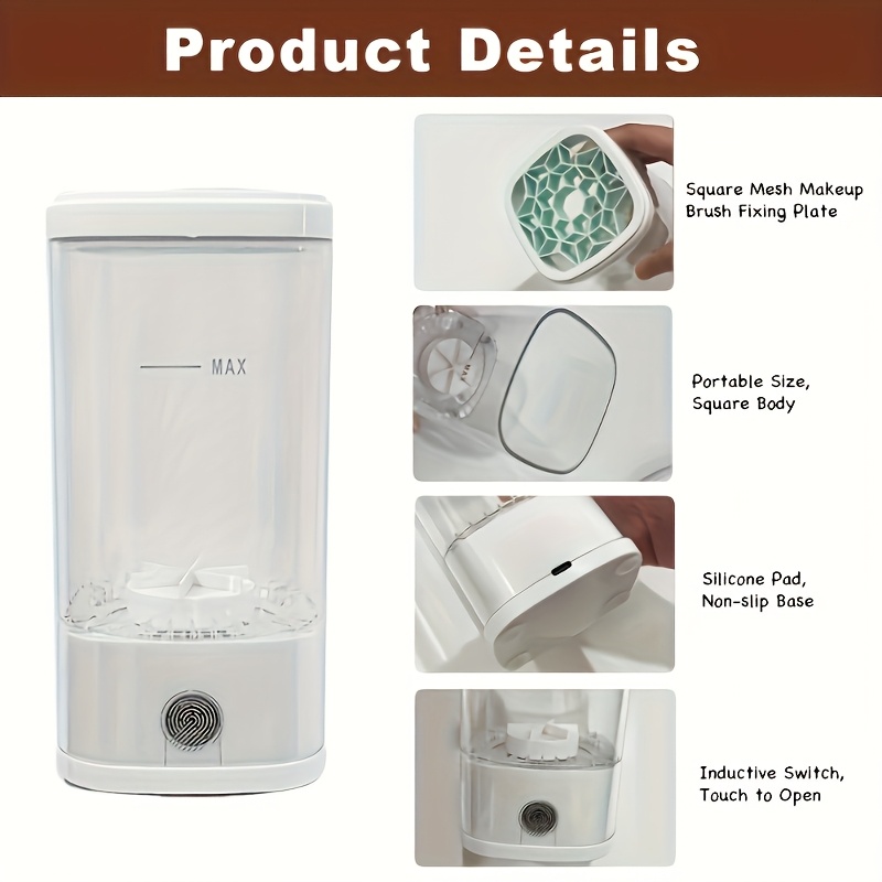 Automatic Makeup Brush Cleaner