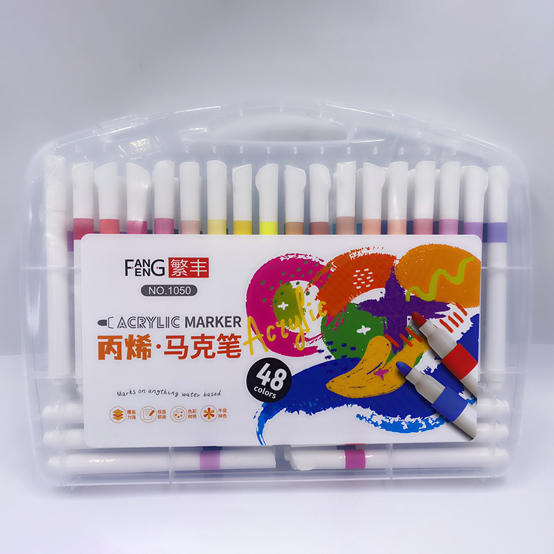 12/24-colour acrylic marker pens
