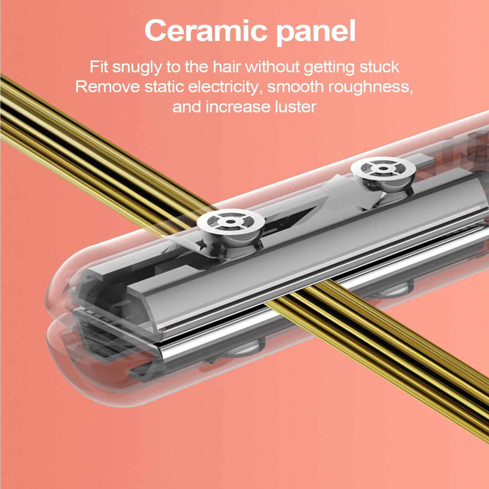 Portable flat iron mini pink two-in-one hair straightener hair straightener