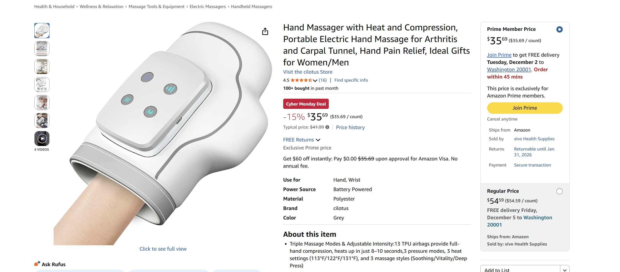 air compression glove 