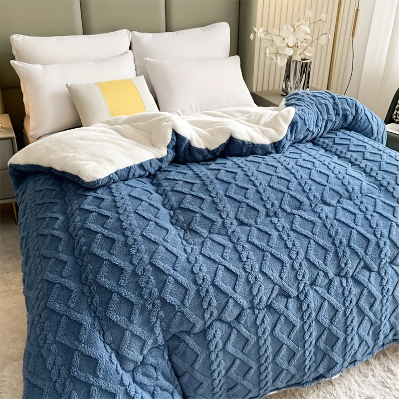 1pc Luxury Thickened Plush Blanket