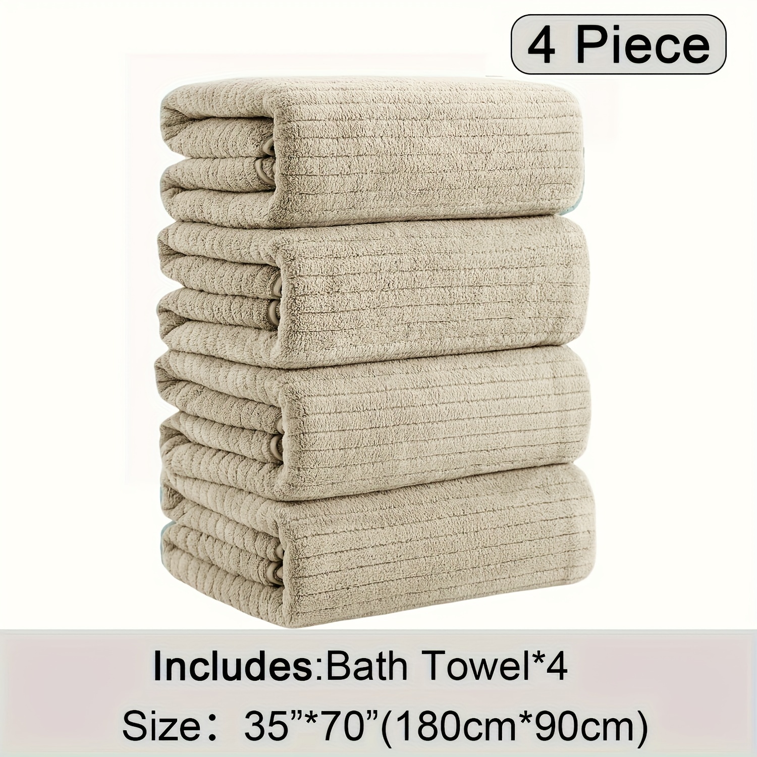 4 Pack XL Bath Towels