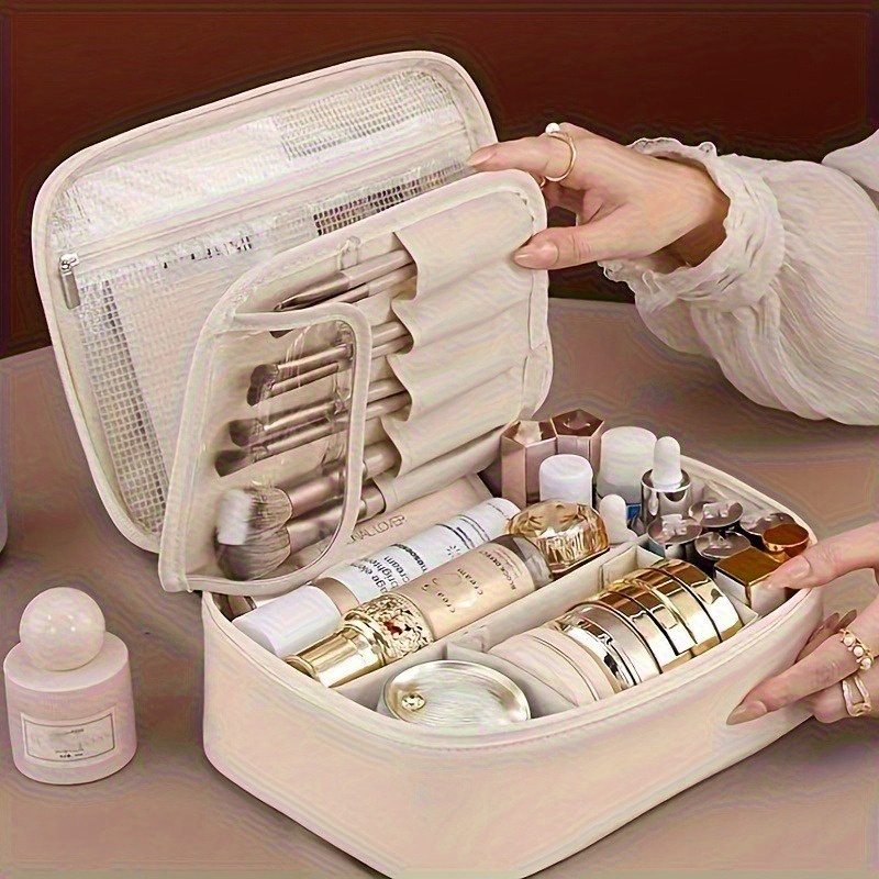 Multi-layer large-capacity detachable makeup bag