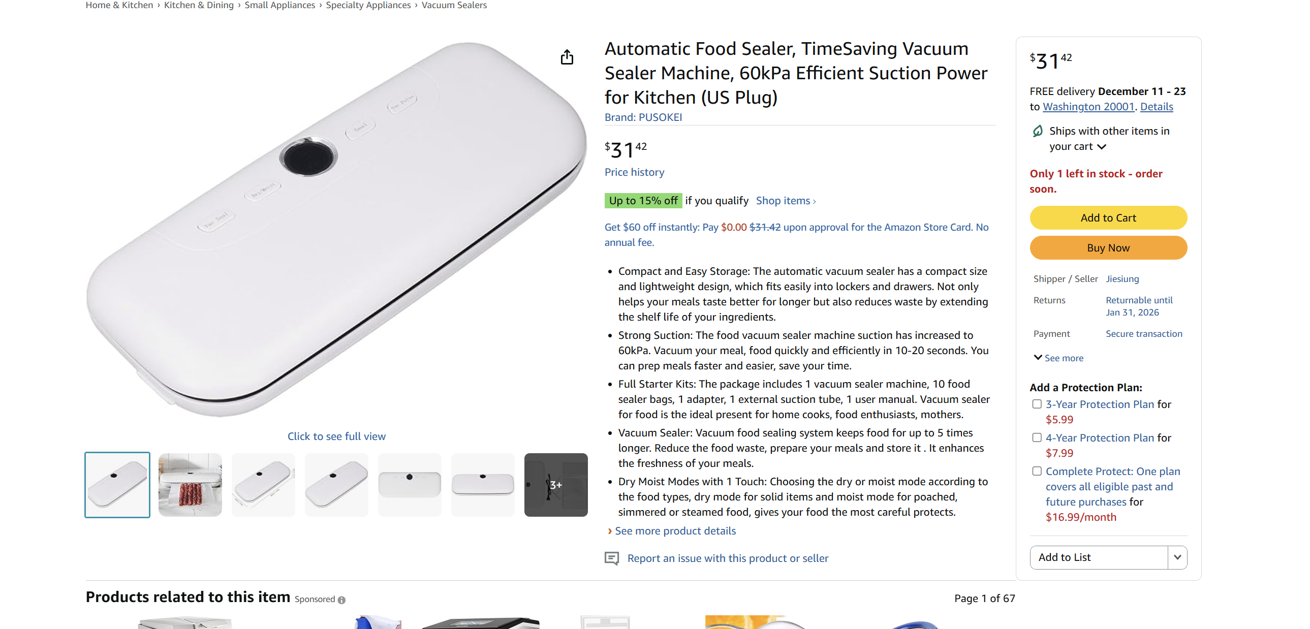 Automatic Food Sealer